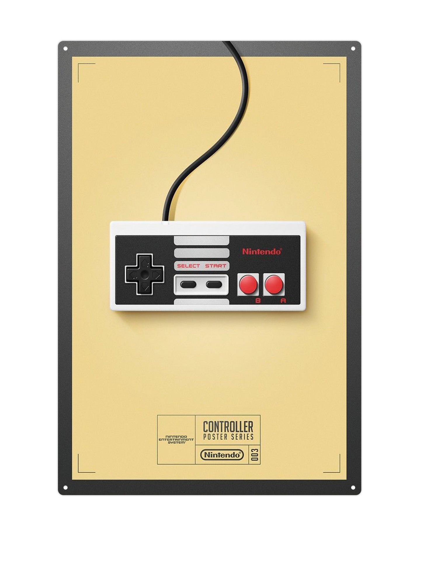 Nintendo Controller - Metallwandschild
