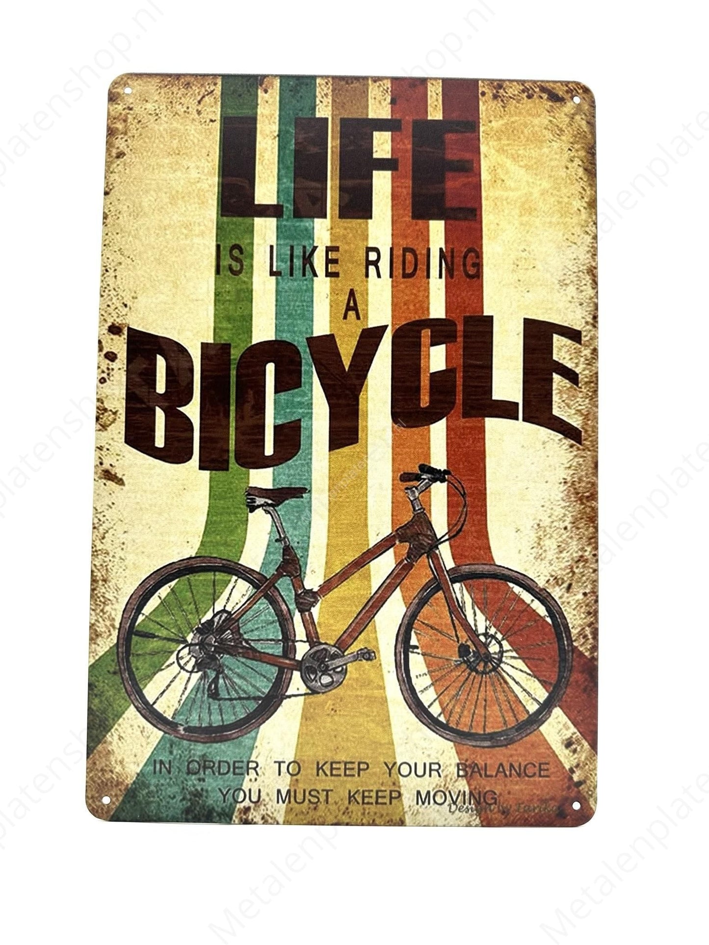 Das Leben ist wie Fahrradfahren
