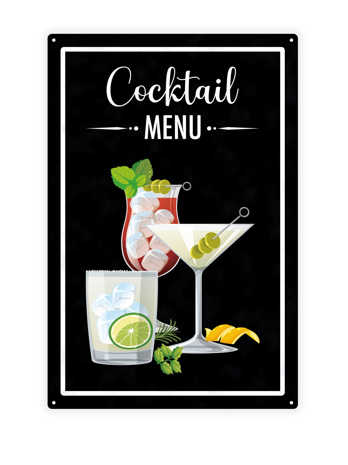 Cocktailkarte - Cafétafel