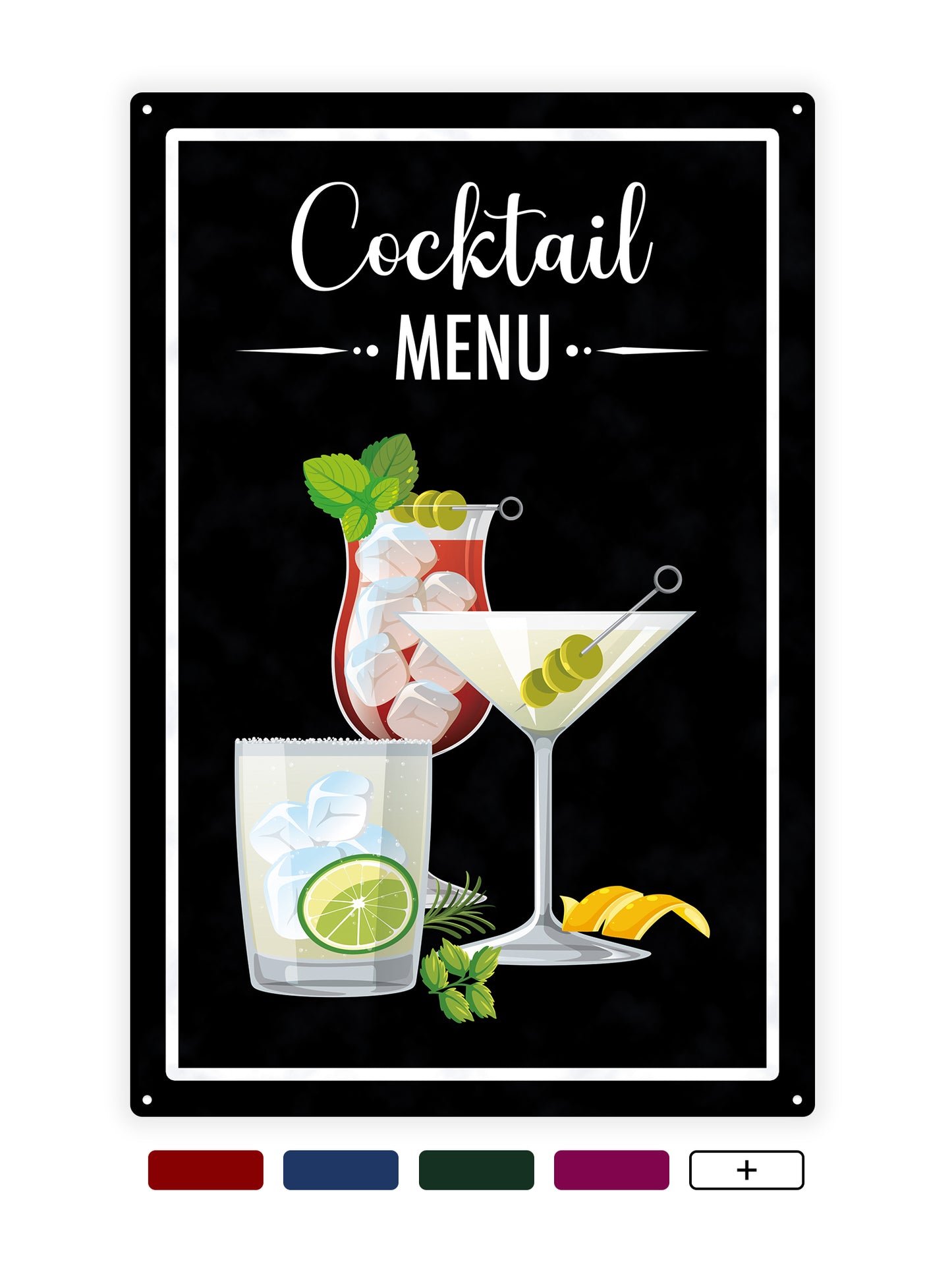 Cocktailkarte - Cafétafel