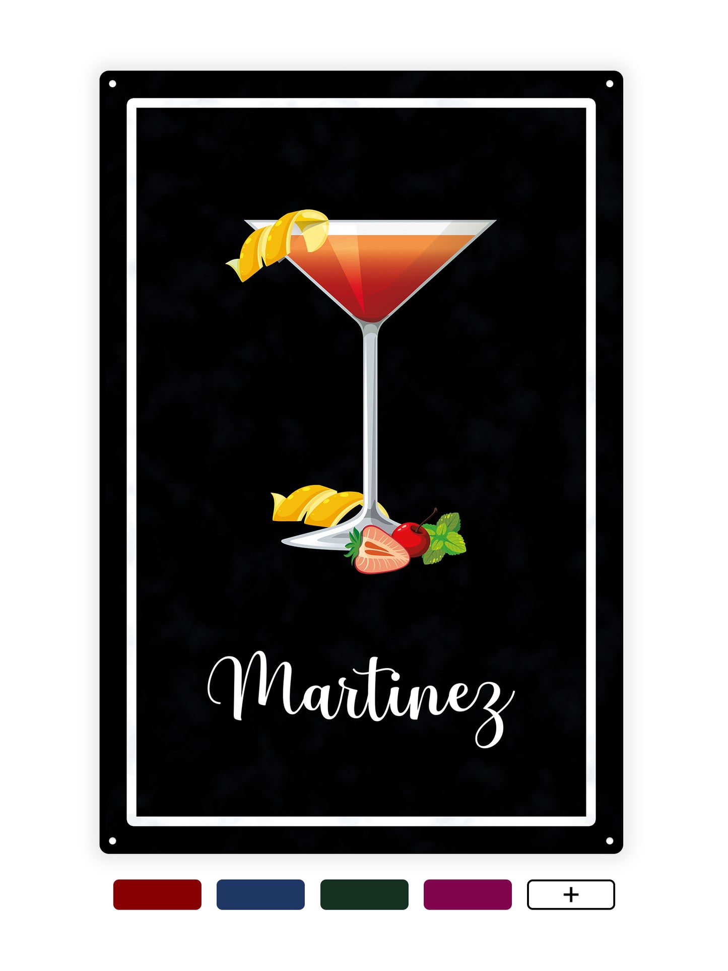Martinez - Café-Schild