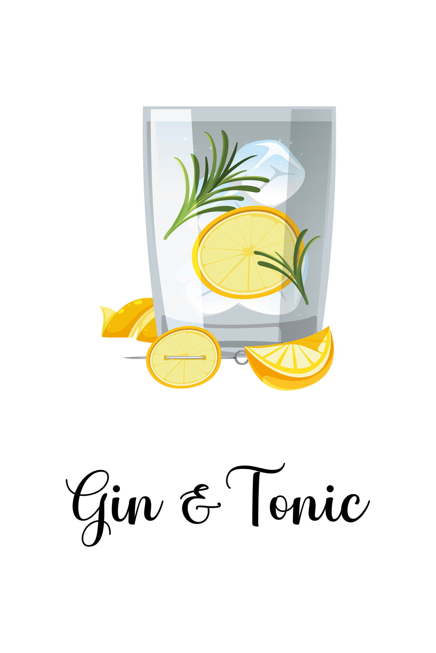 Gin & Tonic - Café-Schild