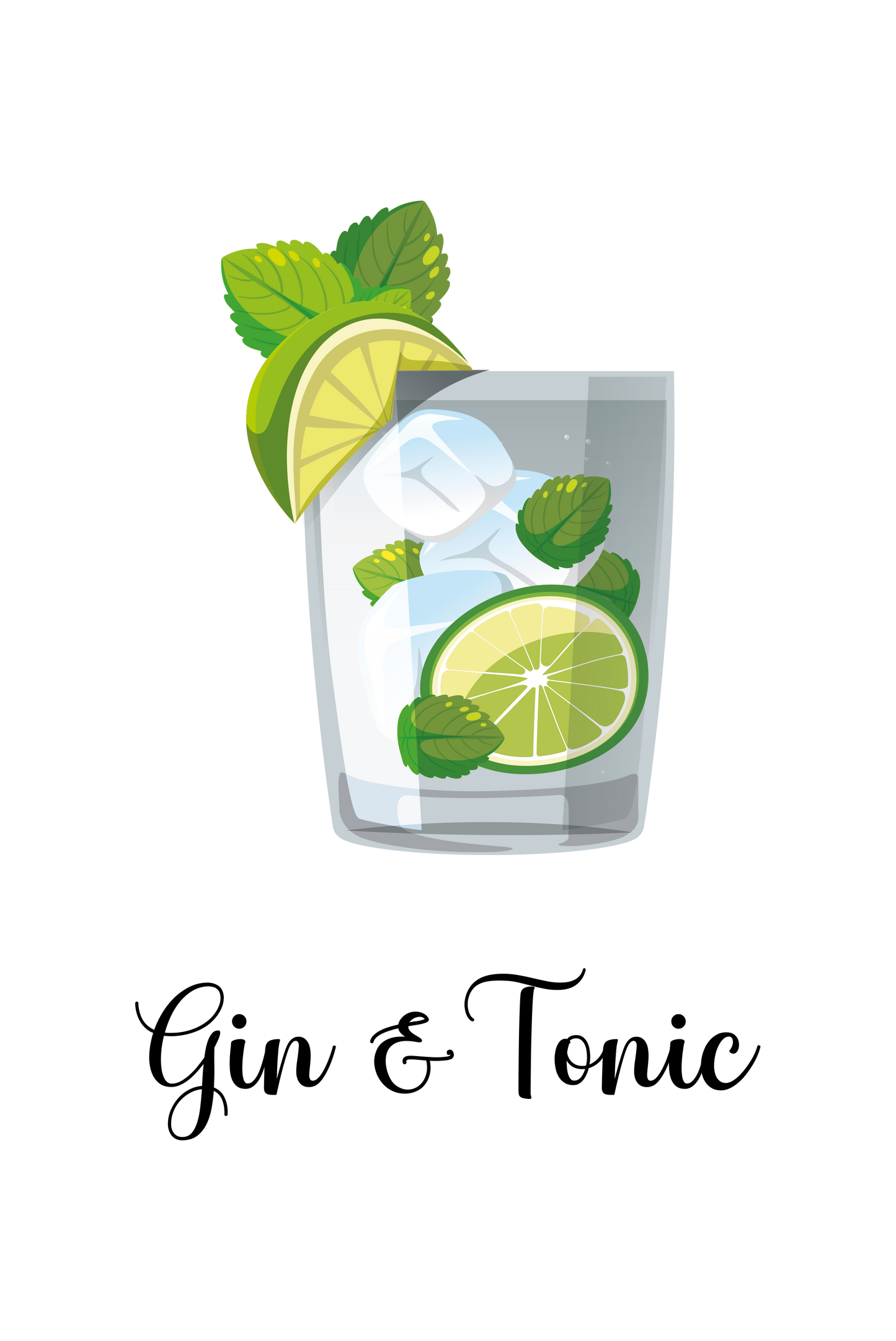 Gin Tonic - Café-Schild