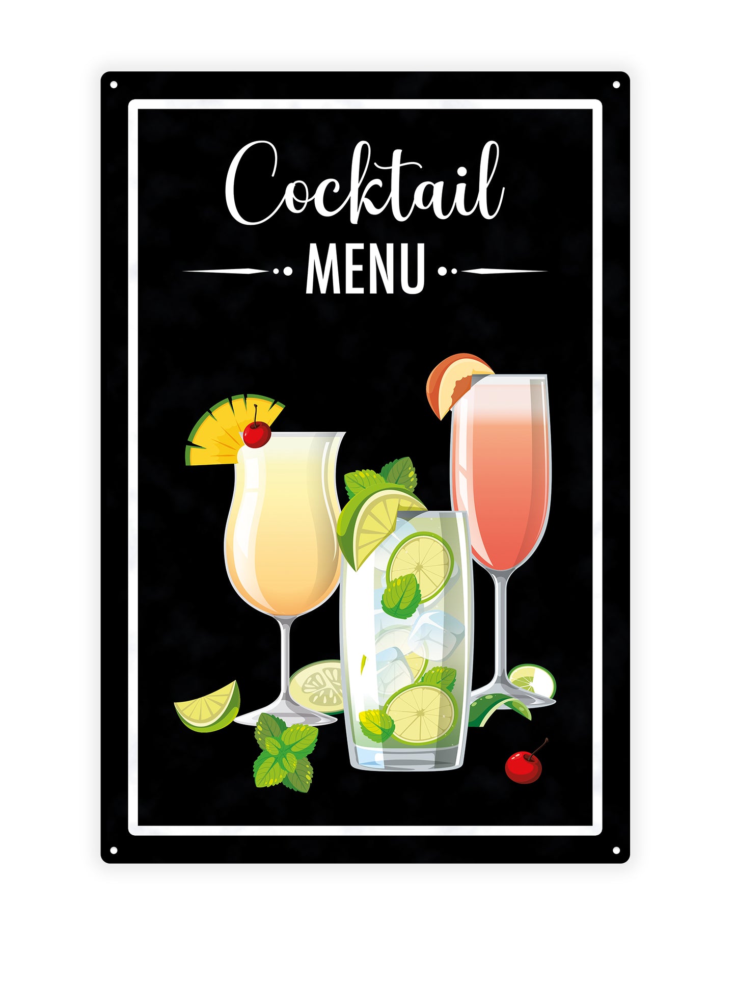 Cocktailkarte zwei - Cafétafel