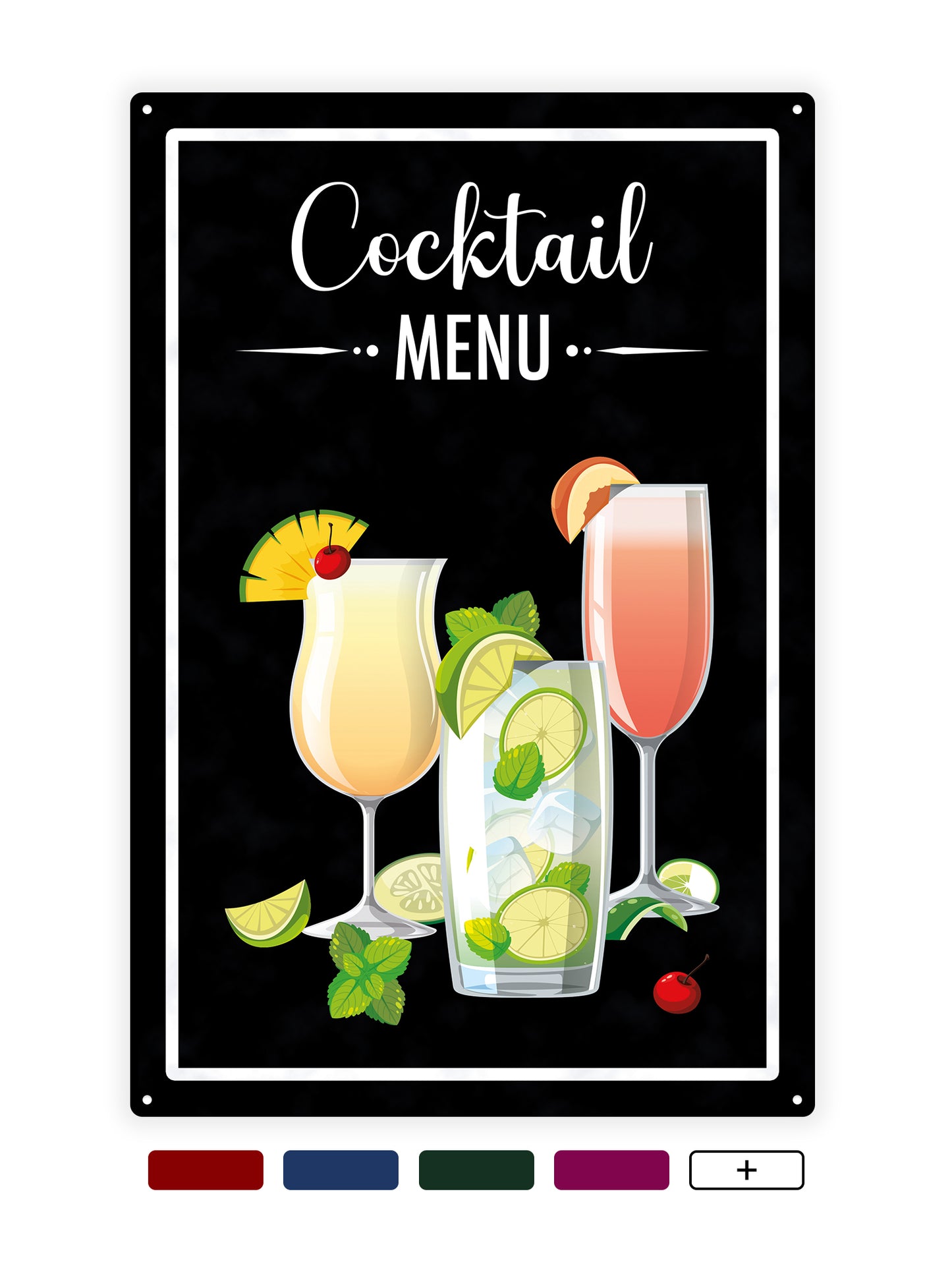 Cocktailkarte zwei - Cafétafel