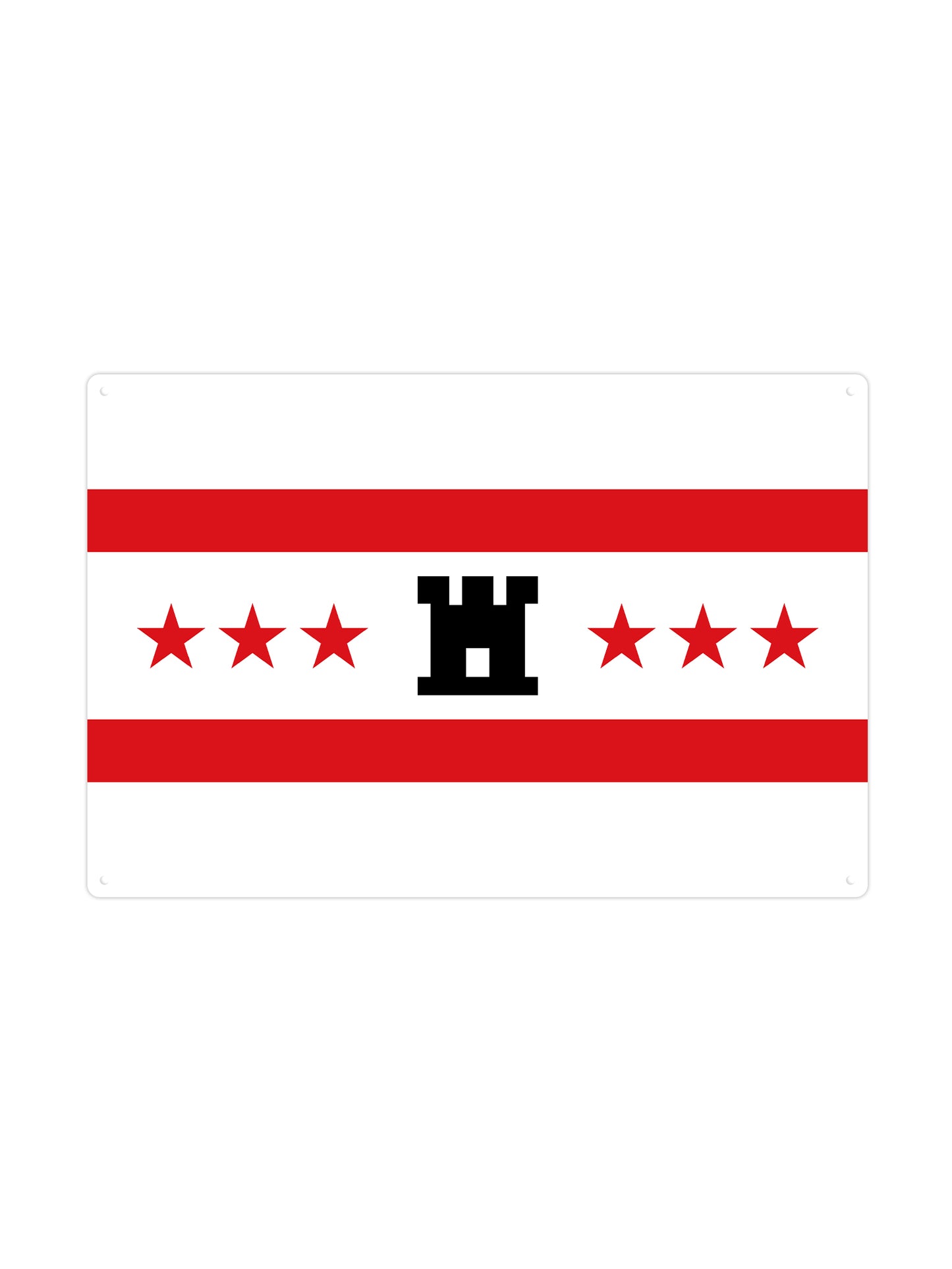 Drenthe Flag - Metal Wall Sign