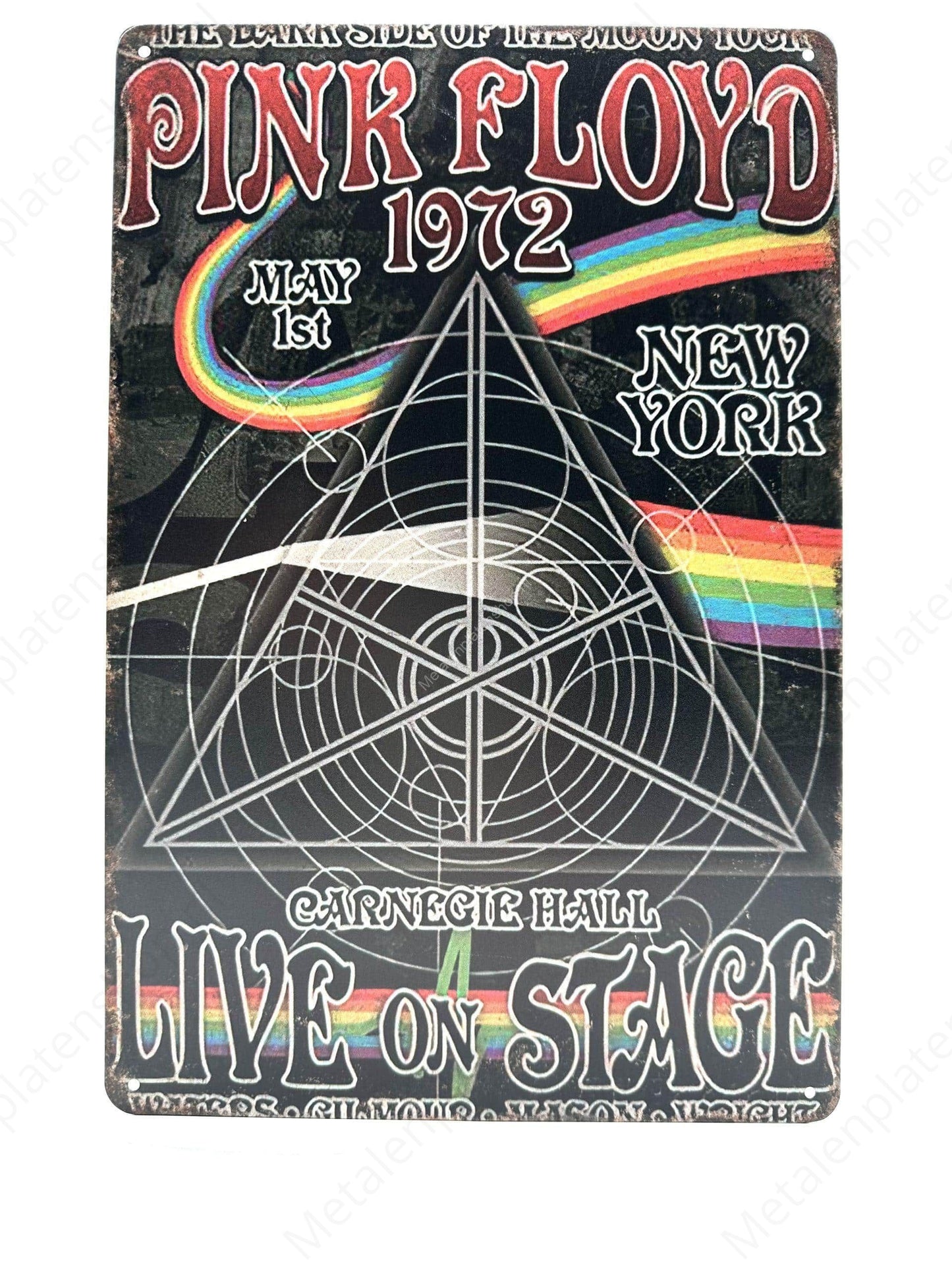 Pink Floyd 1972 - Metal Wall Sign