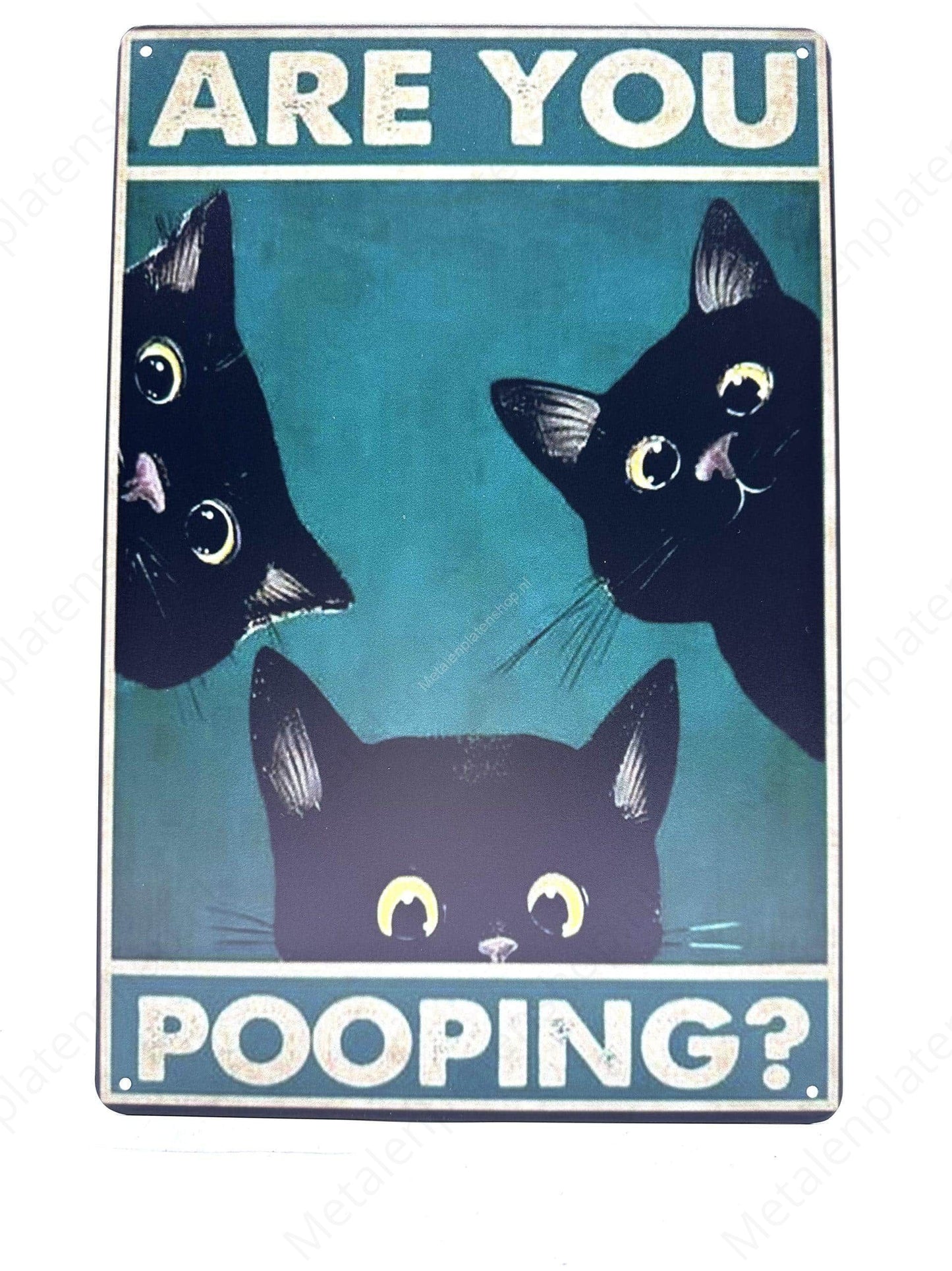 Are you pooping? - Metal Wall Sign