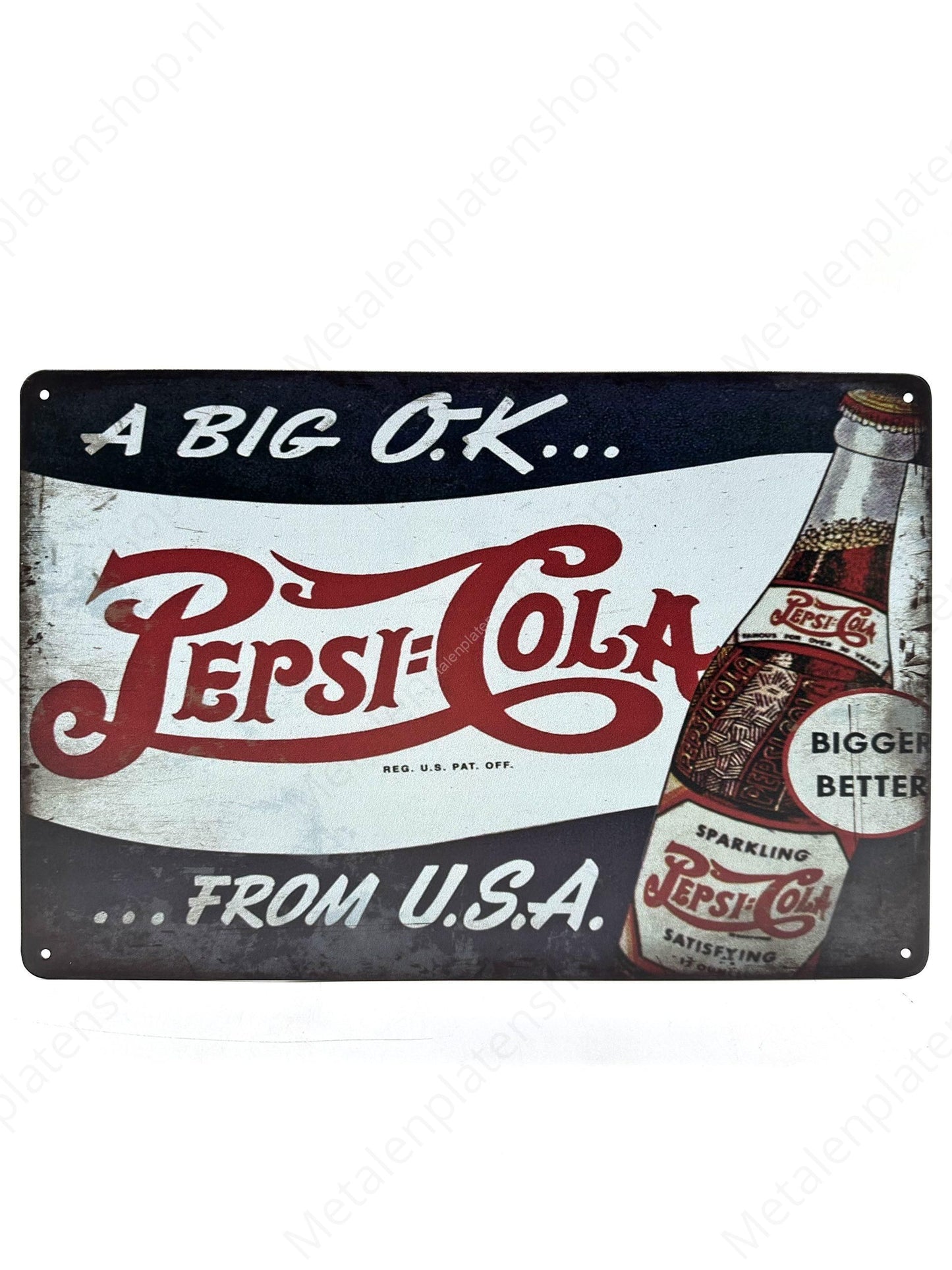 Pepsi Cola - Metal Wall Sign