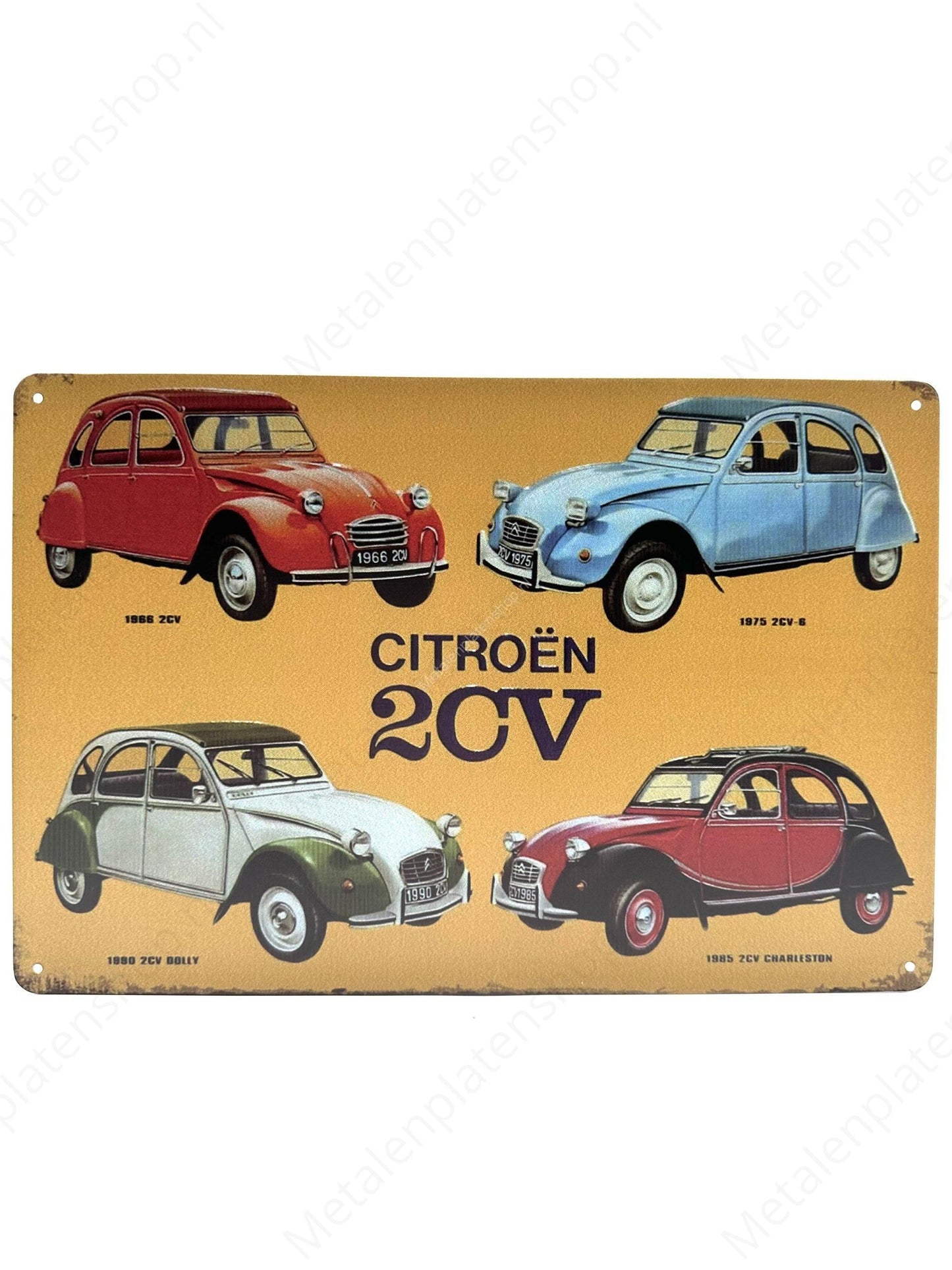 Citroën 2CV - Metal Wall Sign