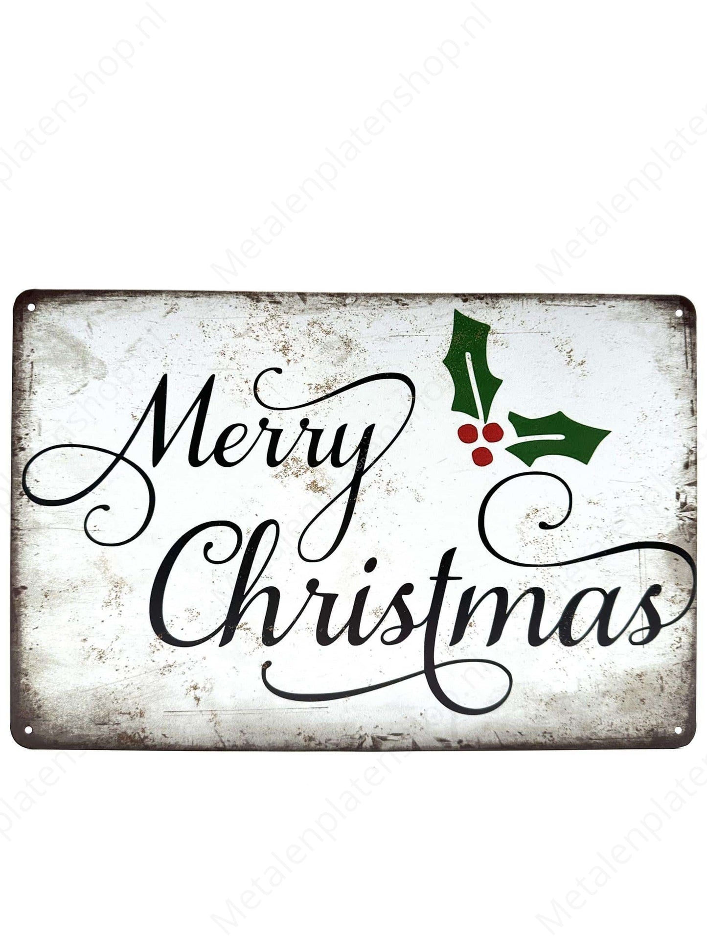 Merry Christmas - Metal Wall Sign