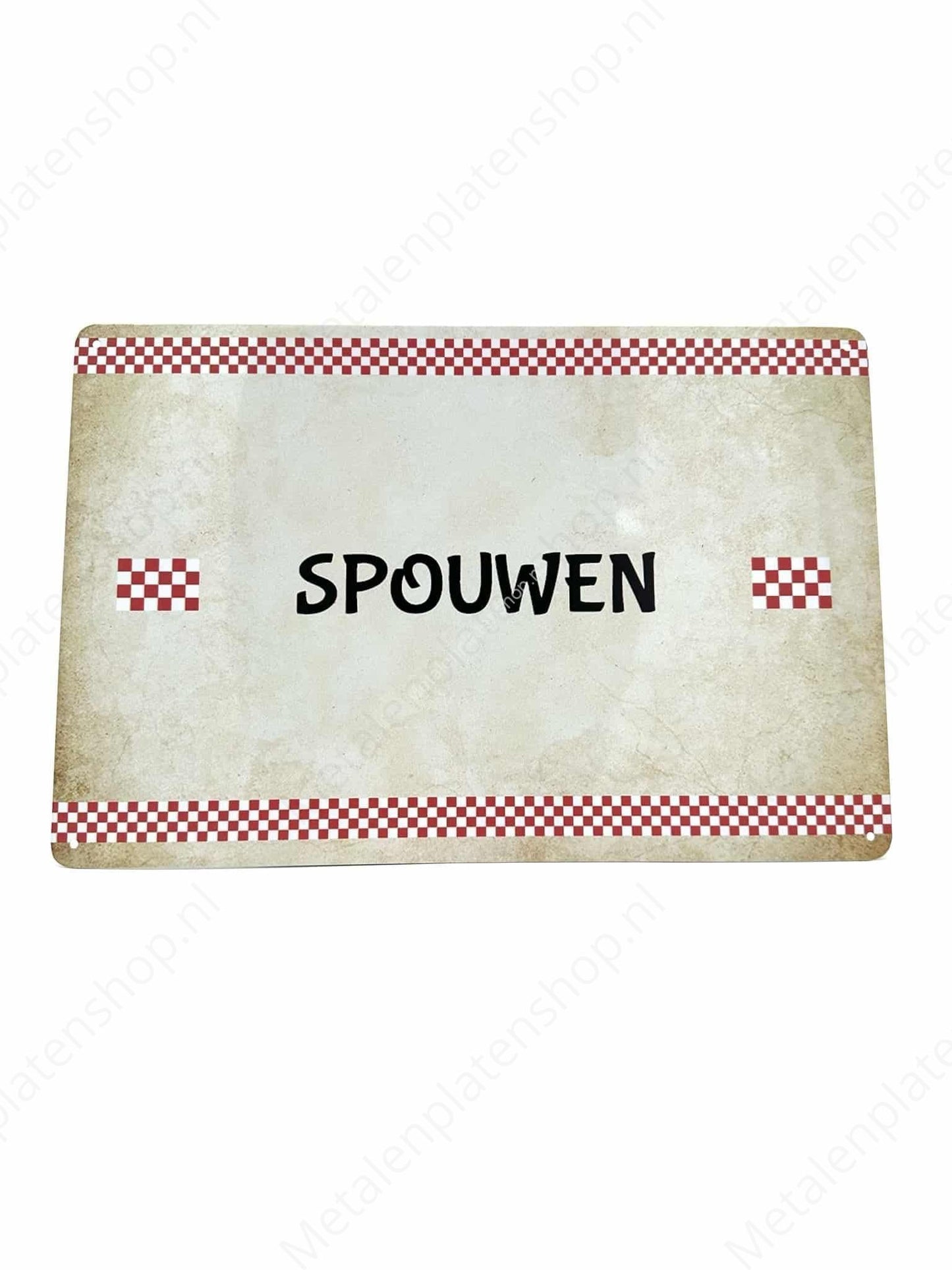 Brabant Texts - Spouwen - Metallwandschild