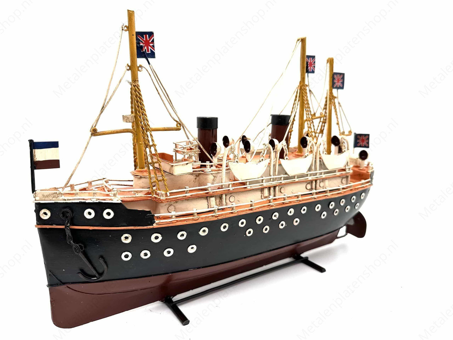 Steamer - Metal Vehicle Decoration - 36cm