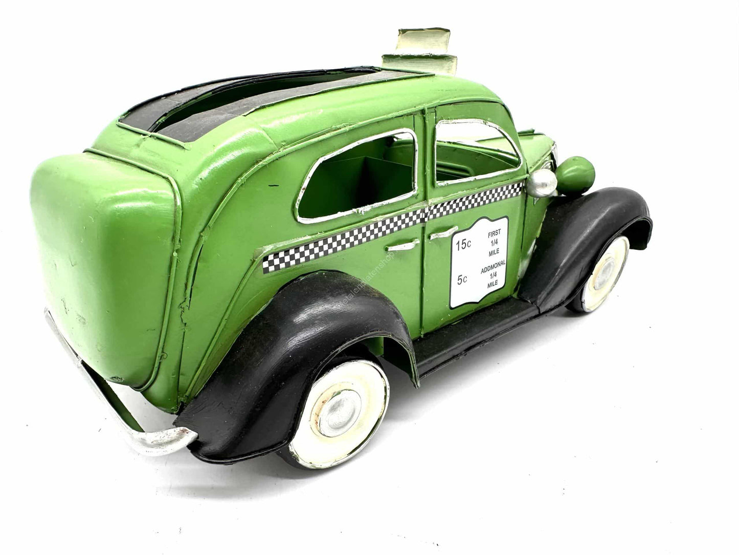 Green Taxi - Metal Vehicle Decoration - 31cm