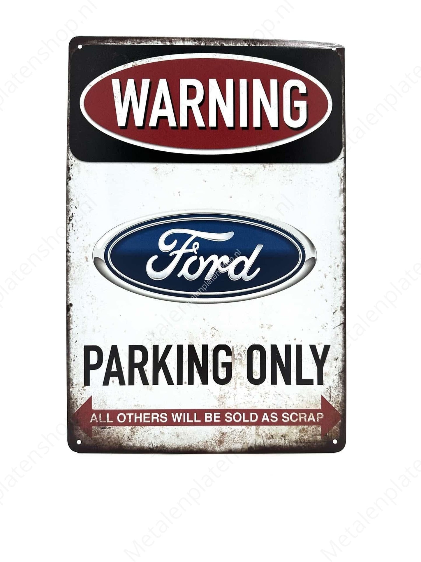 Ford Parking Only - parking - Metal Wall Sign