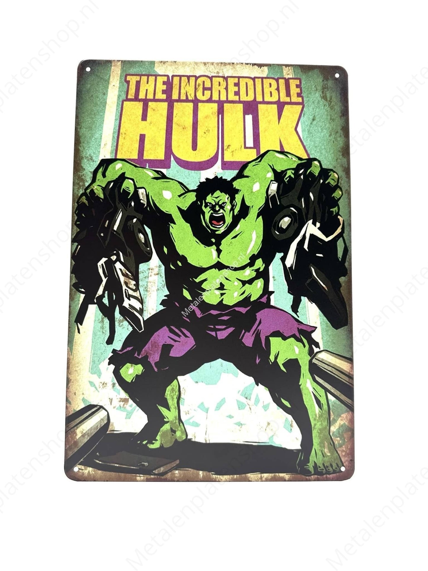 Der Unglaubliche Hulk - Metallwandschild