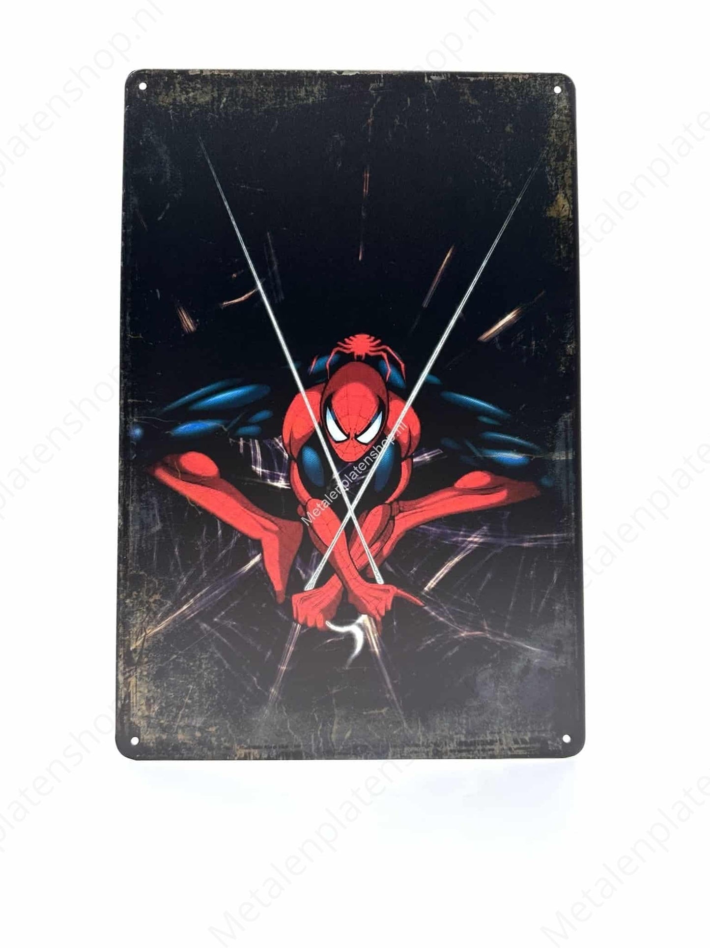 Spiderman - Web - Metal Wall Sign