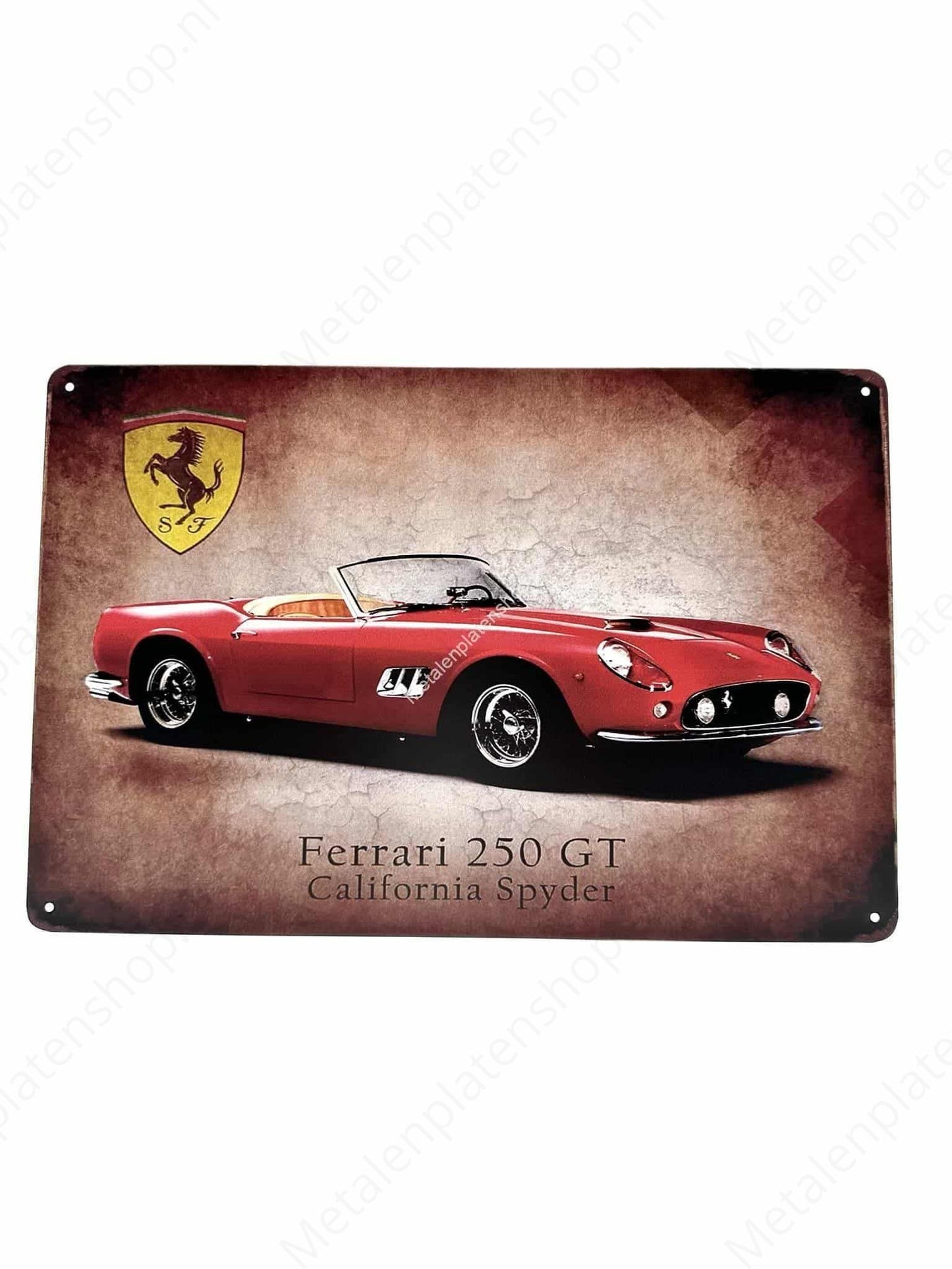 Ferrari 250GT California Spyder – Metallwandschild