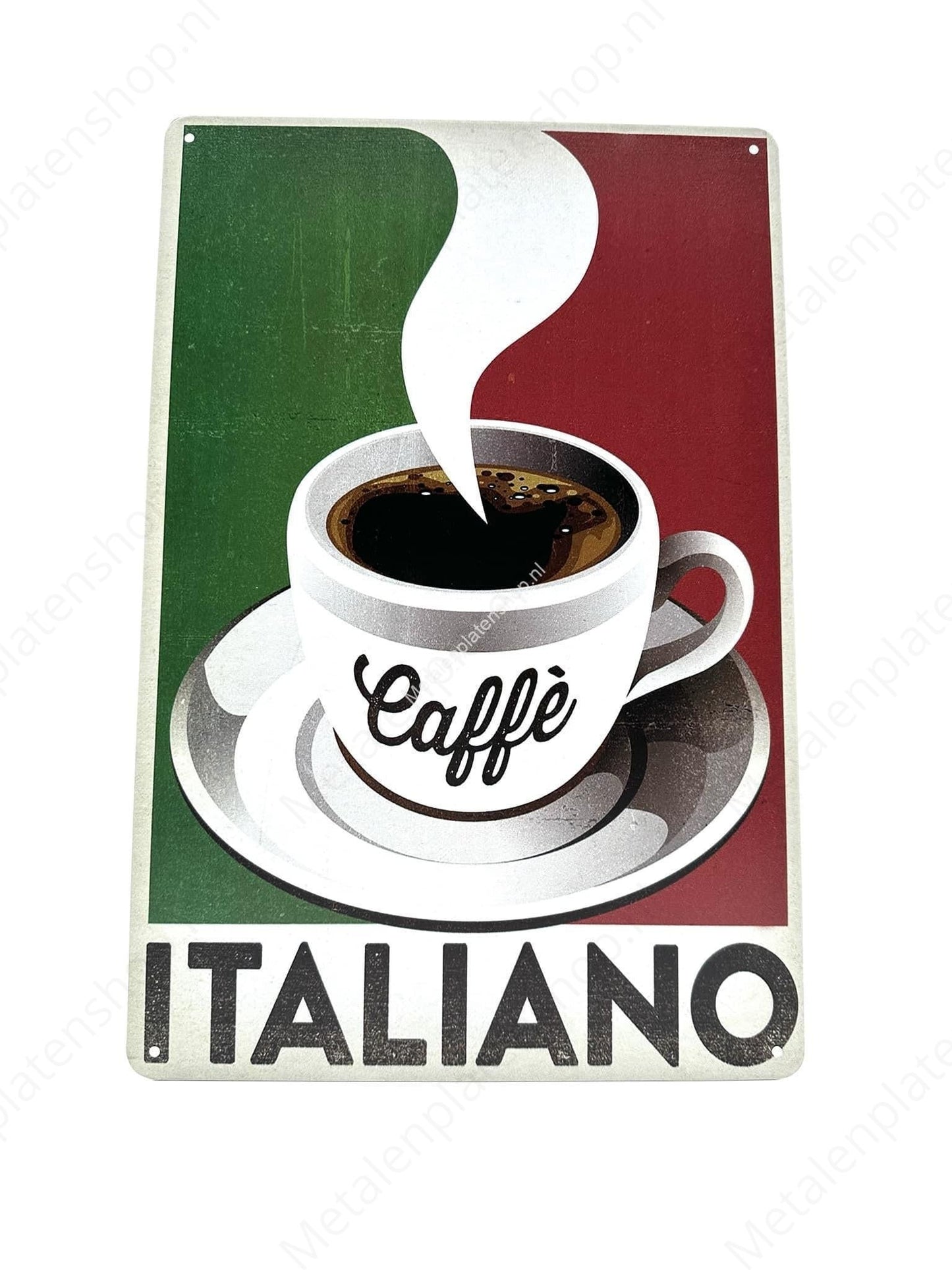 Caffé - Italiano - Metal Wall Sign