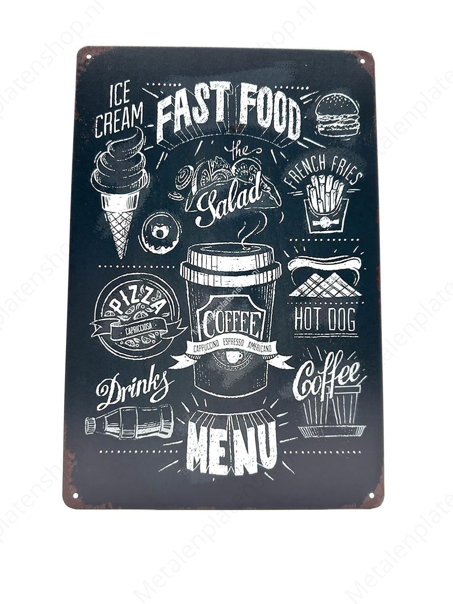 Tafel - Fast Food - Eis - Menü