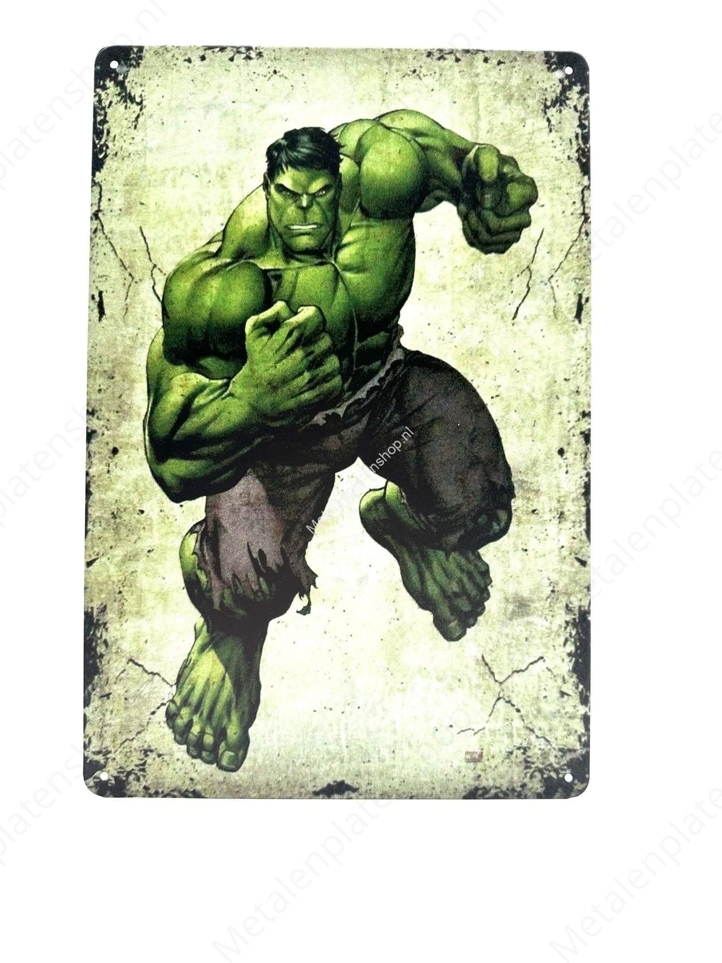The Hulk - Green - Metal Wall Sign