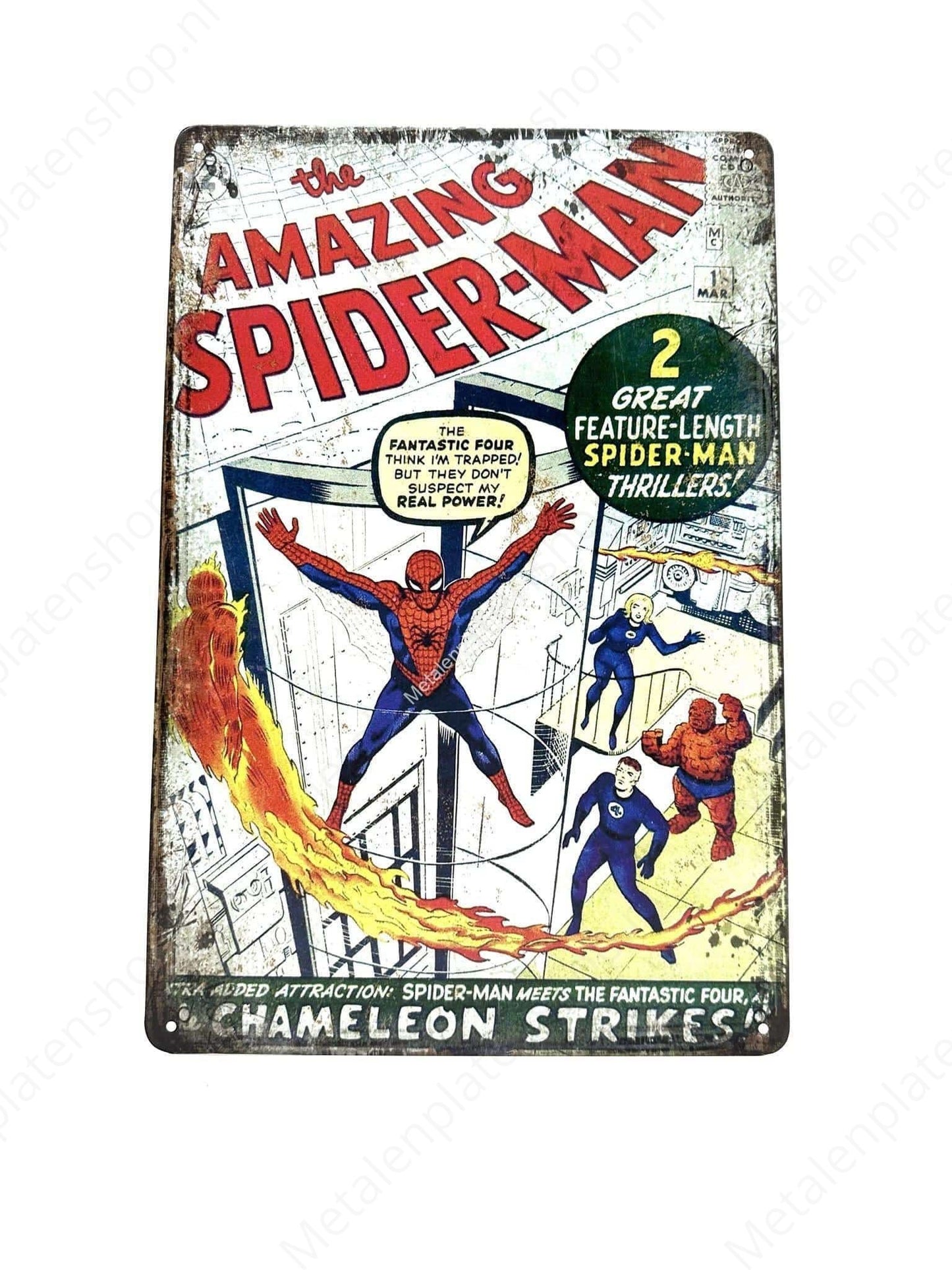 The Amazing Spider-Man - Metal Wall Sign