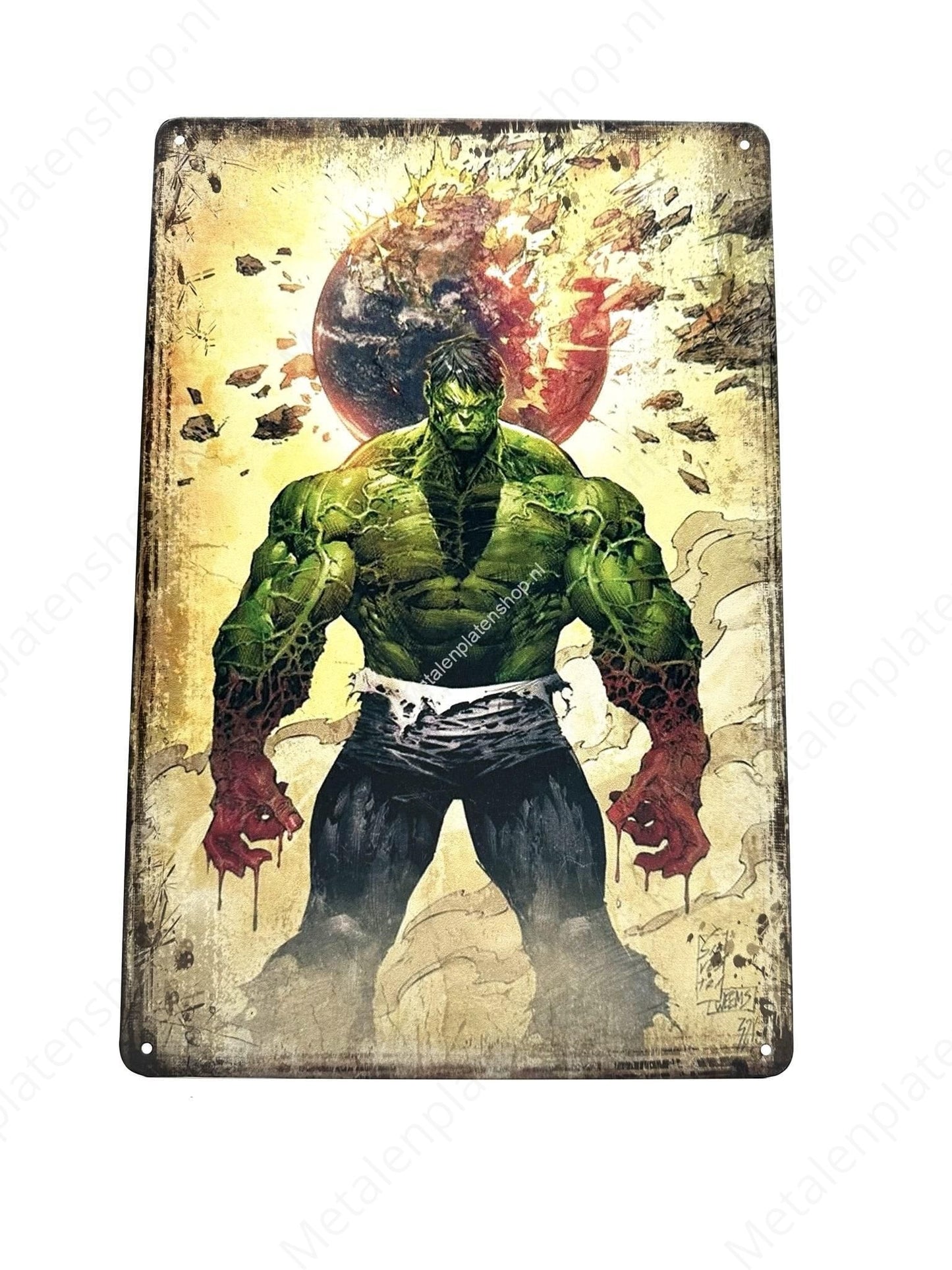 The Hulk – Explosiv – Metallwandschild