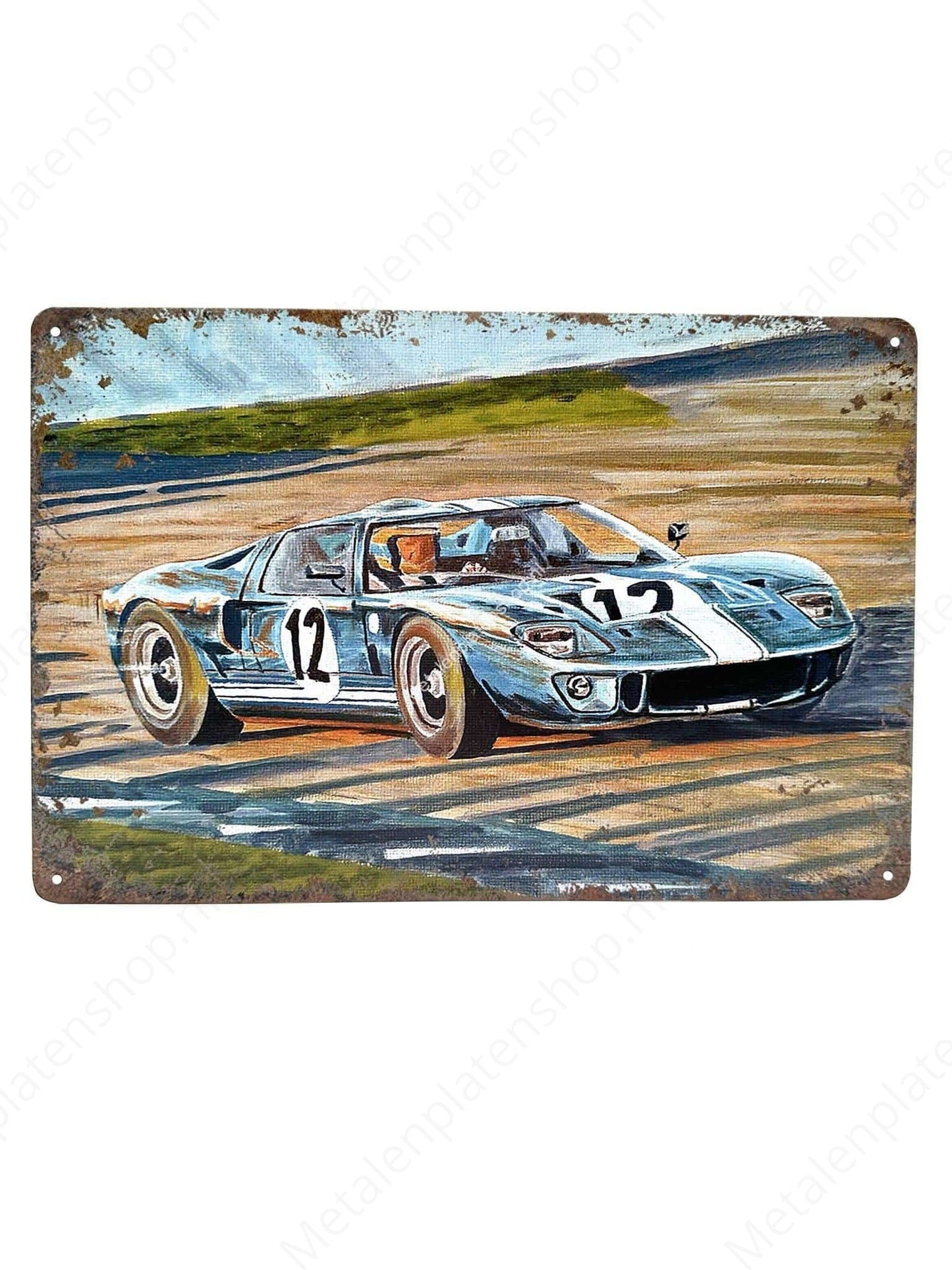 Ford – Nummer 12 – Metallwandschild