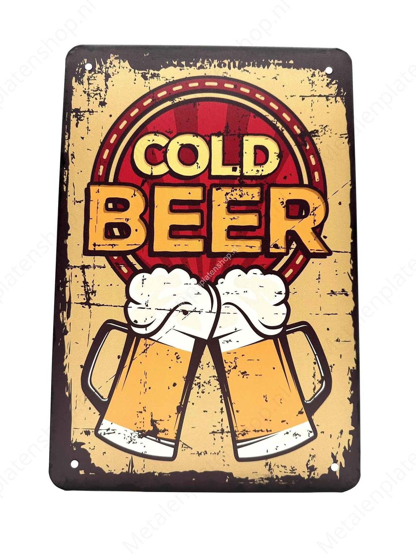 Cold Beer - Metal Wall Sign