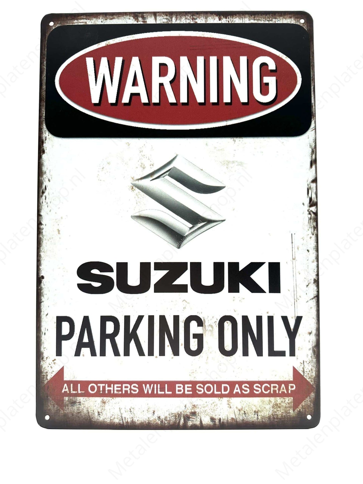 Warnung – Nur Suzuki-Parken