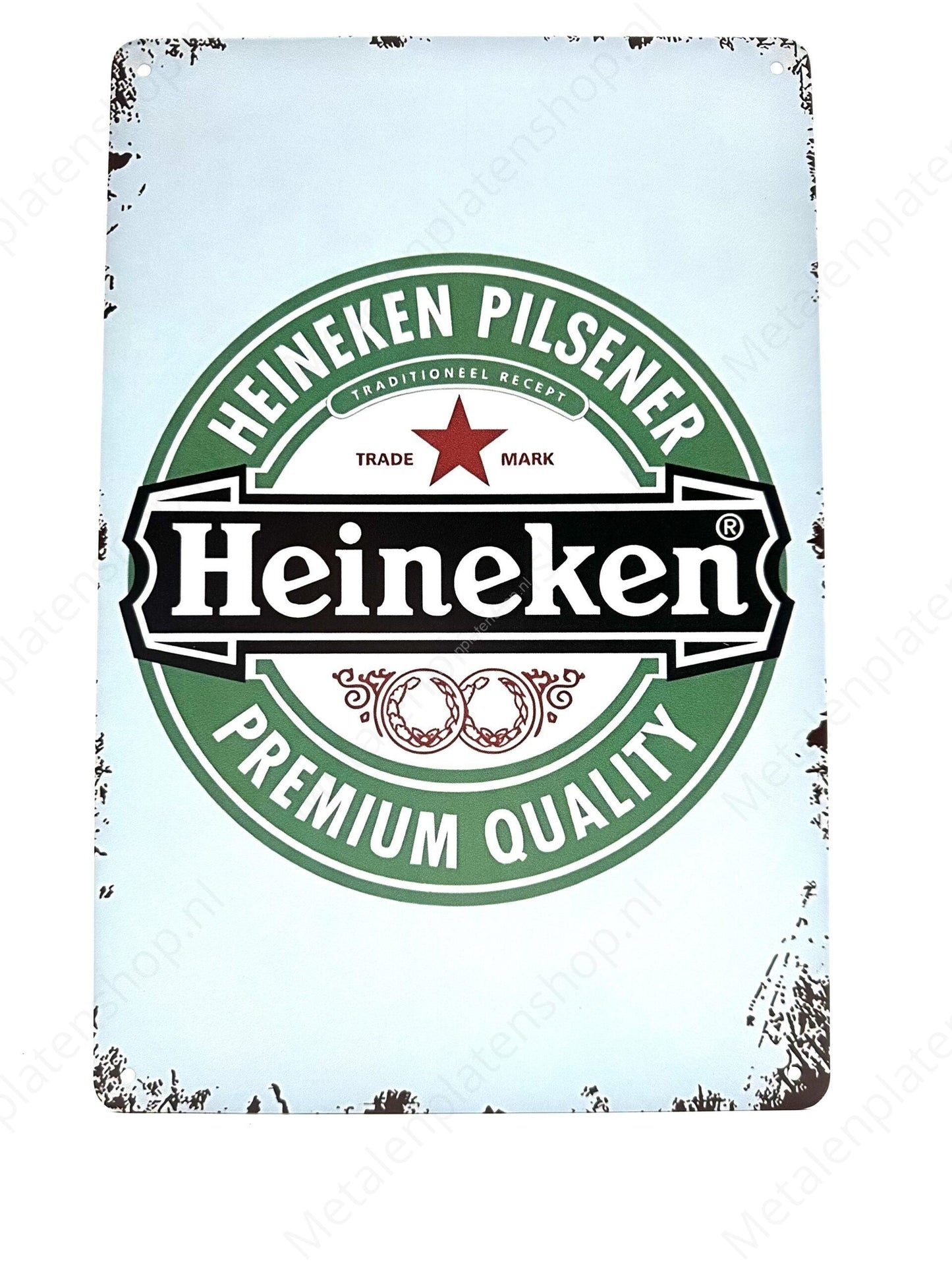 Heineken Pilsener – Traditionelles Rezept – Metallwandschild