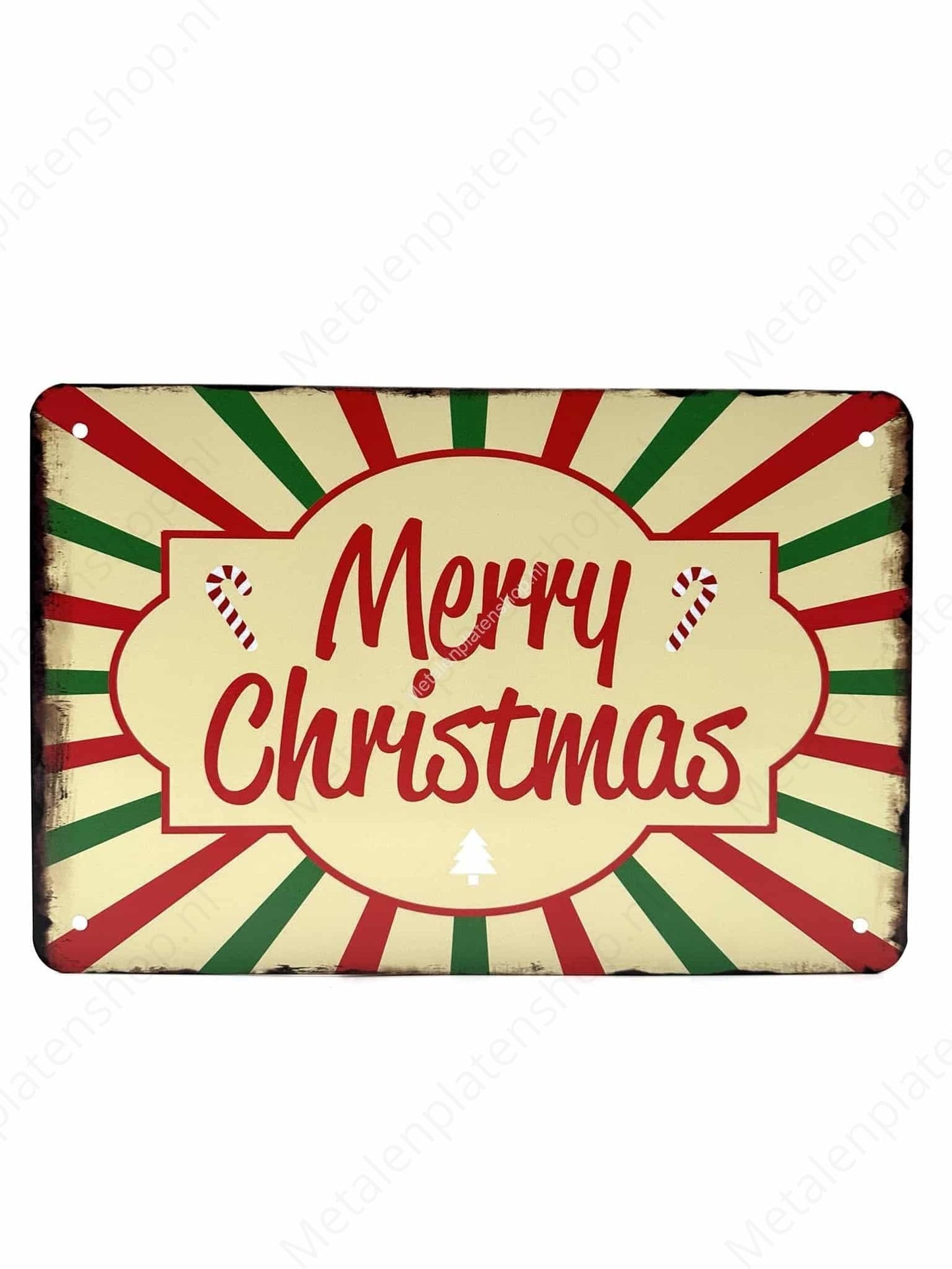 Merry Christmas - Metal Wall Sign