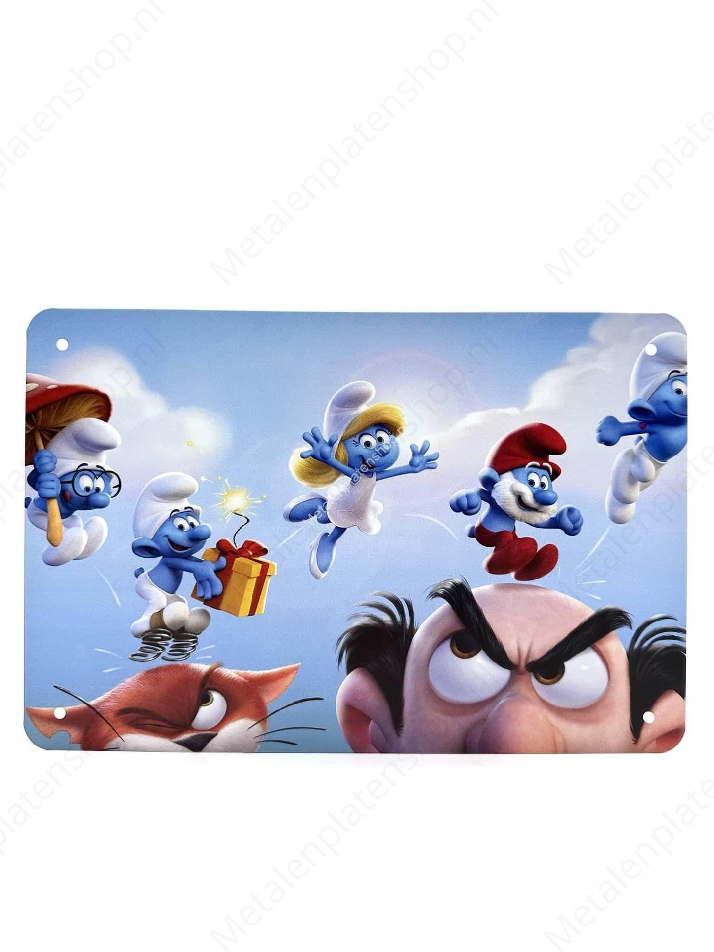 The Smurfs #3 - Metal Wall Sign