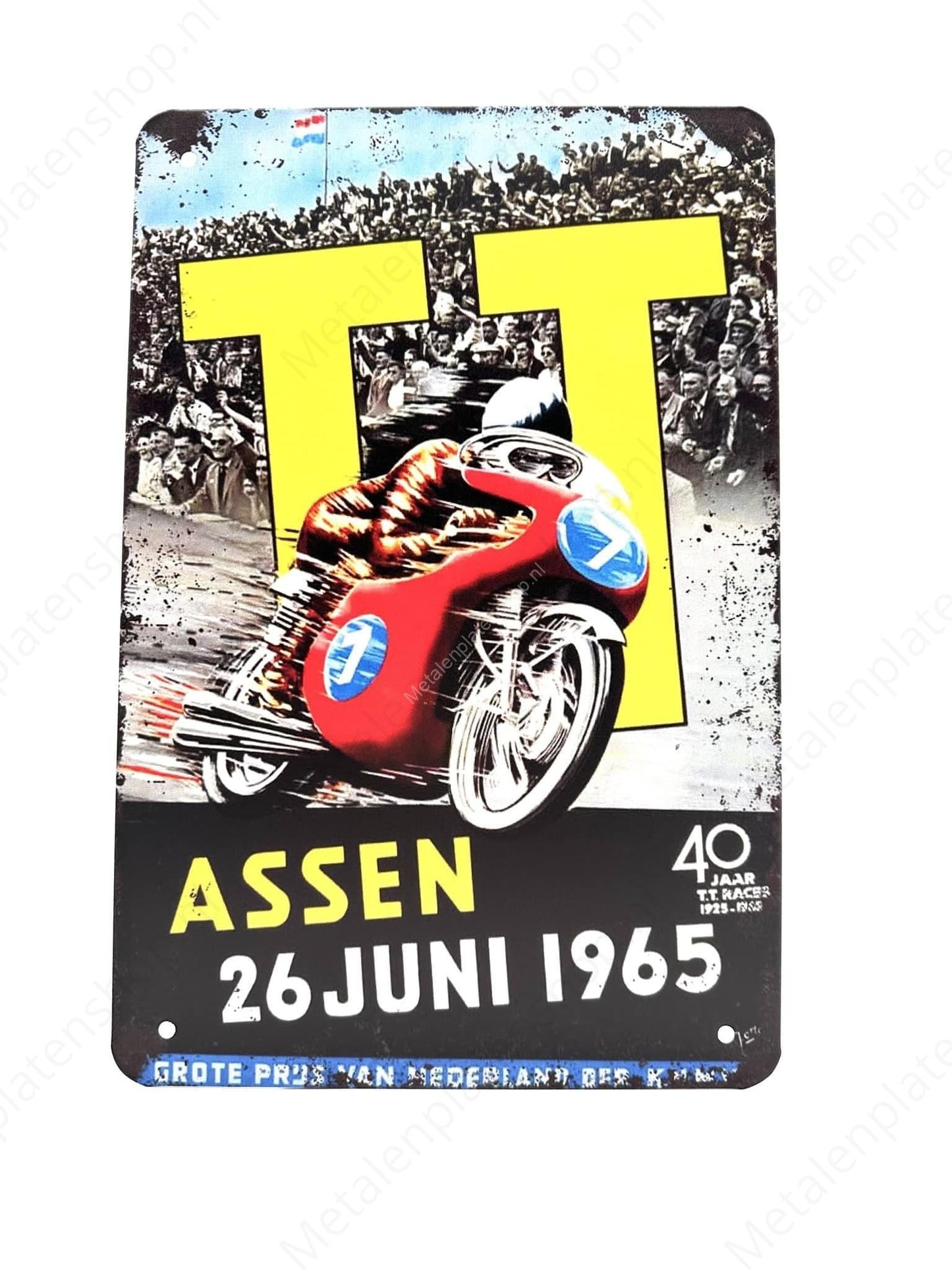 TT Assen - June 26, 1965 - Metal Wall Sign