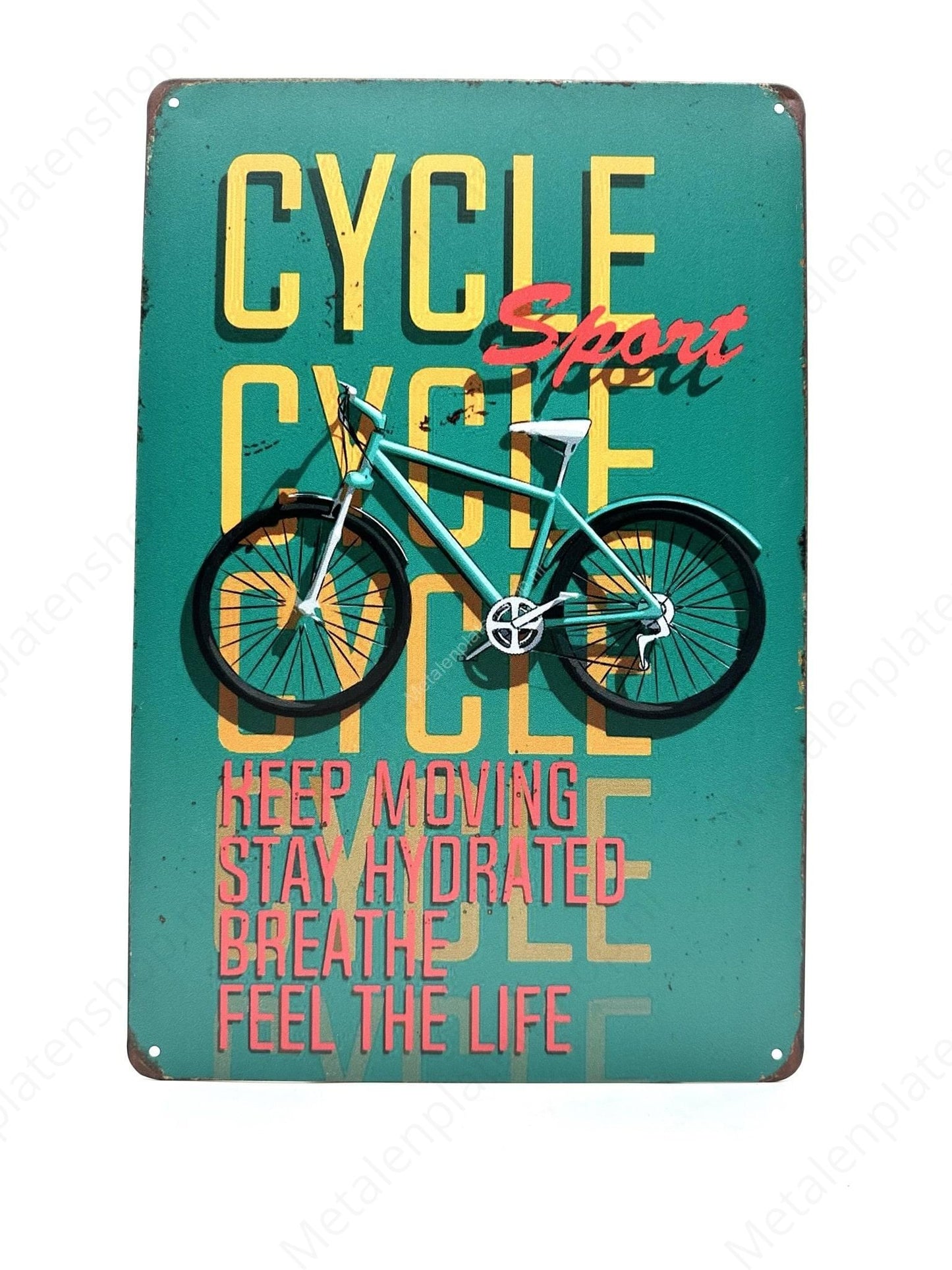 Cycle Sport - Bicycle - Metal Wall Sign