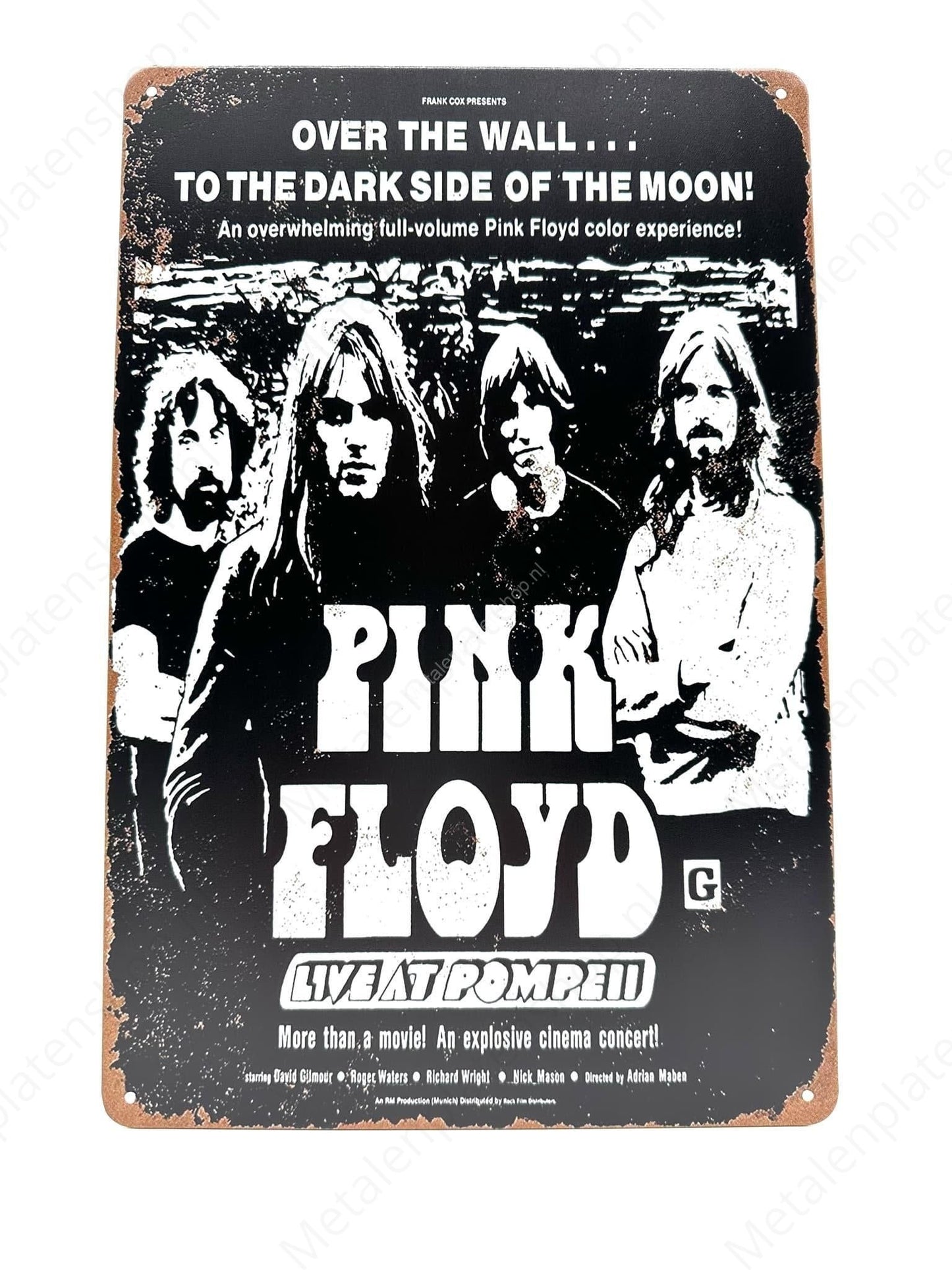 Pink Floyd - Live at Pompeii - Metal Wall Sign