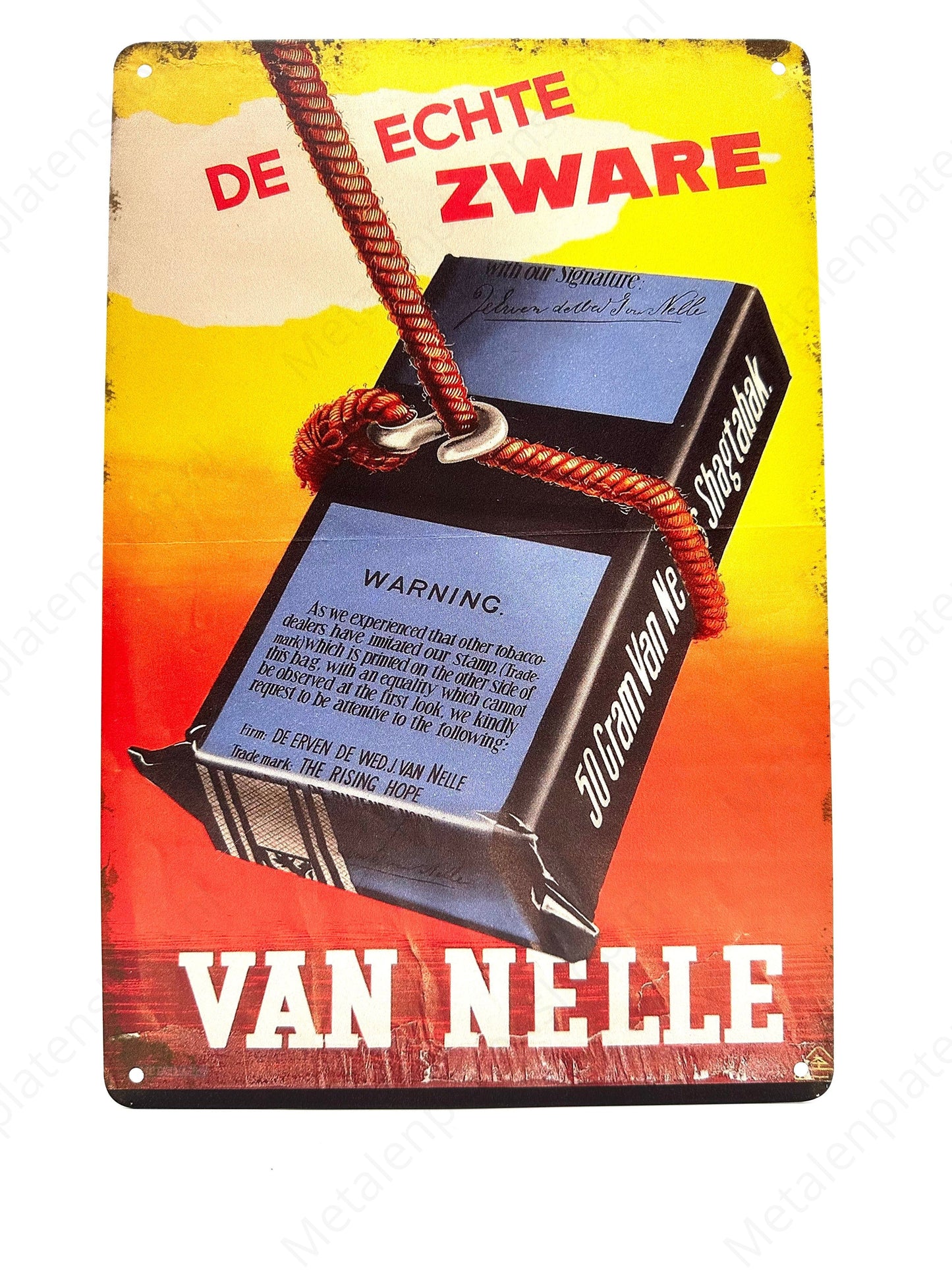 Der wirklich schwere Van Nelle - Wandteller