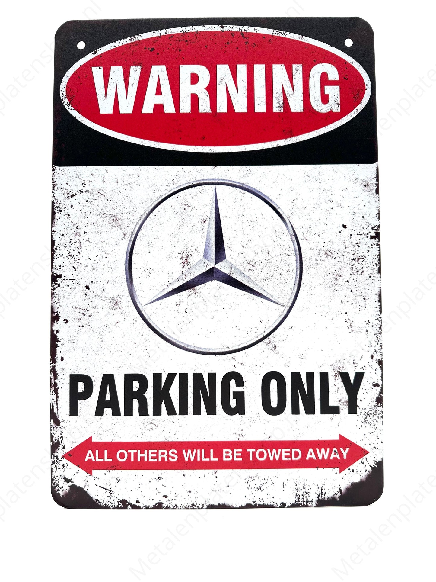 Mercedes-Benz Parking Only - parking - Metal Wall Sign