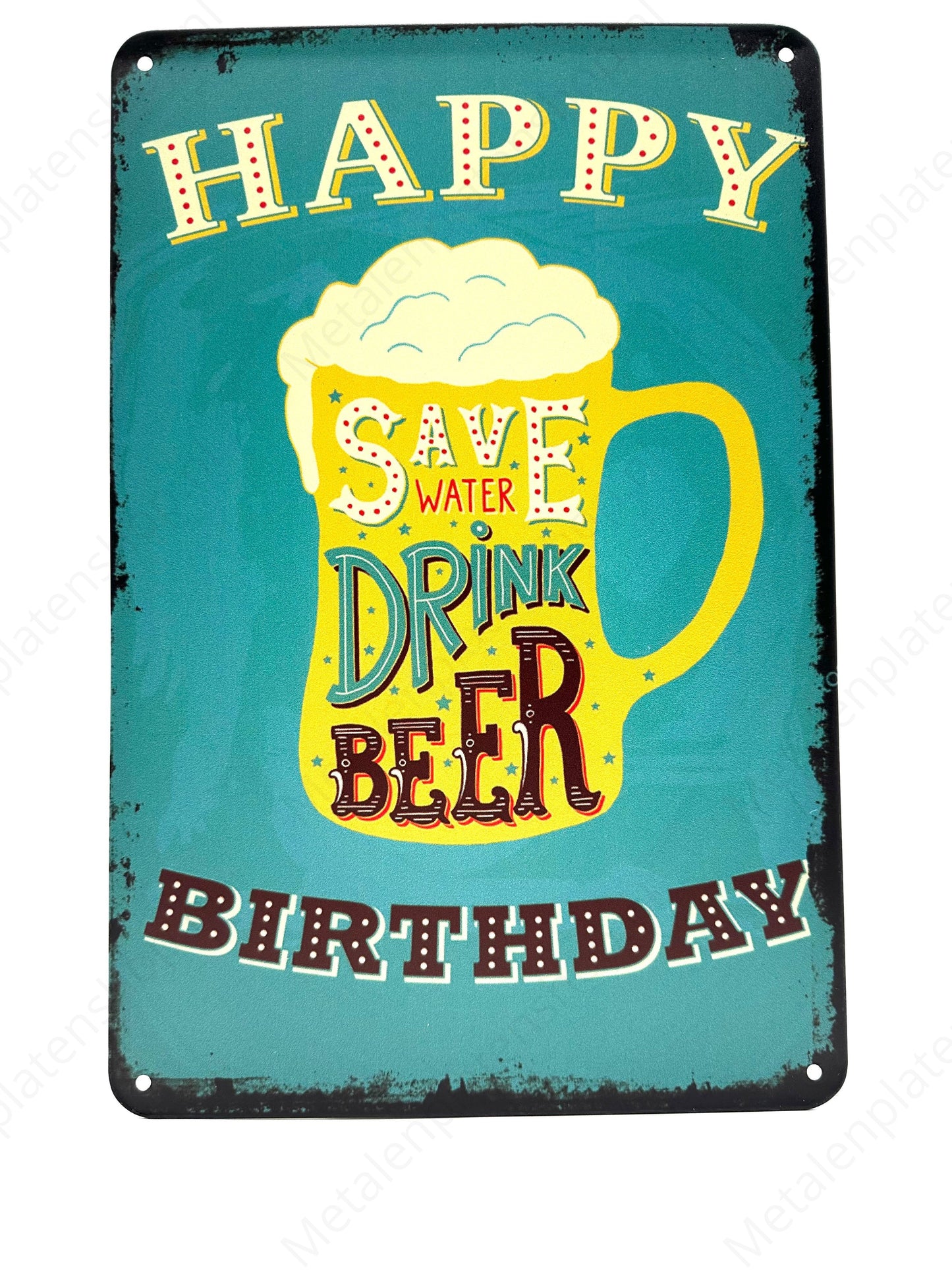 Alles Gute zum Geburtstag - Wasser sparen Bier trinken
