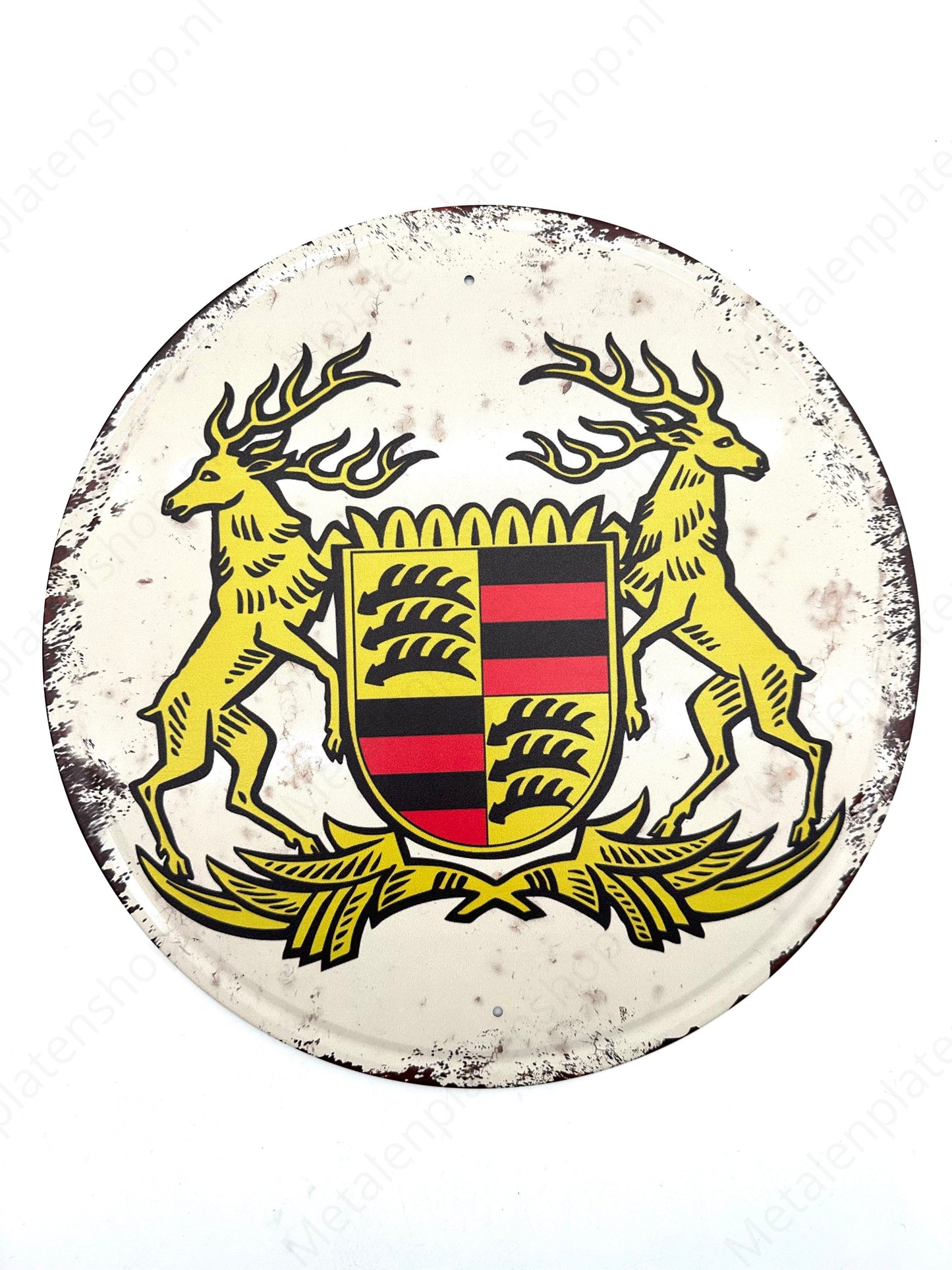 Porsche - Round - Metal Wall Sign