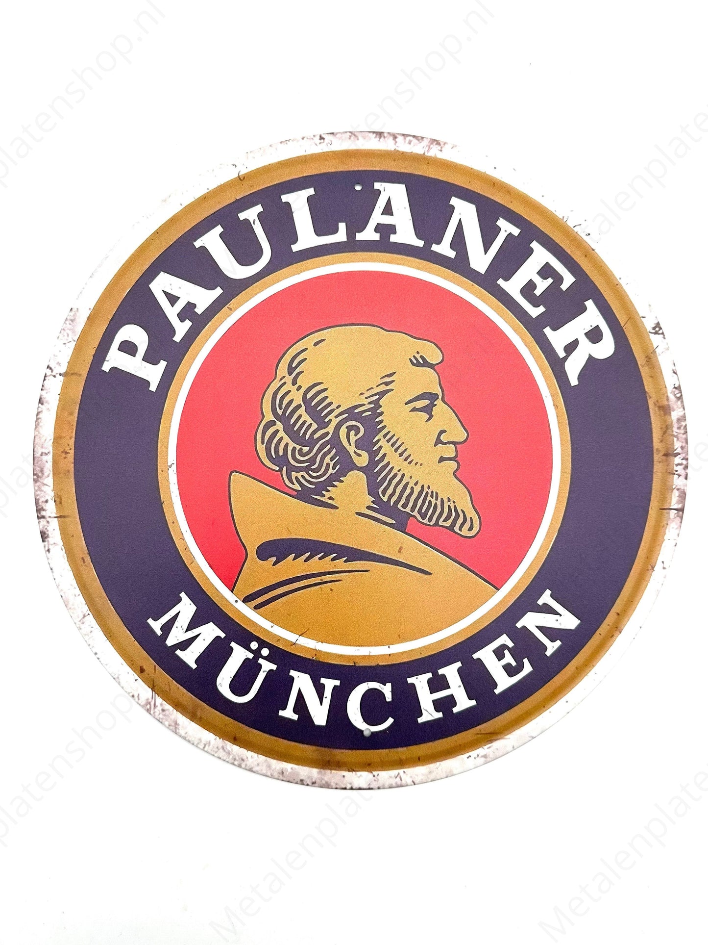 Paulaner - Munich - Round - Metal Wall Sign