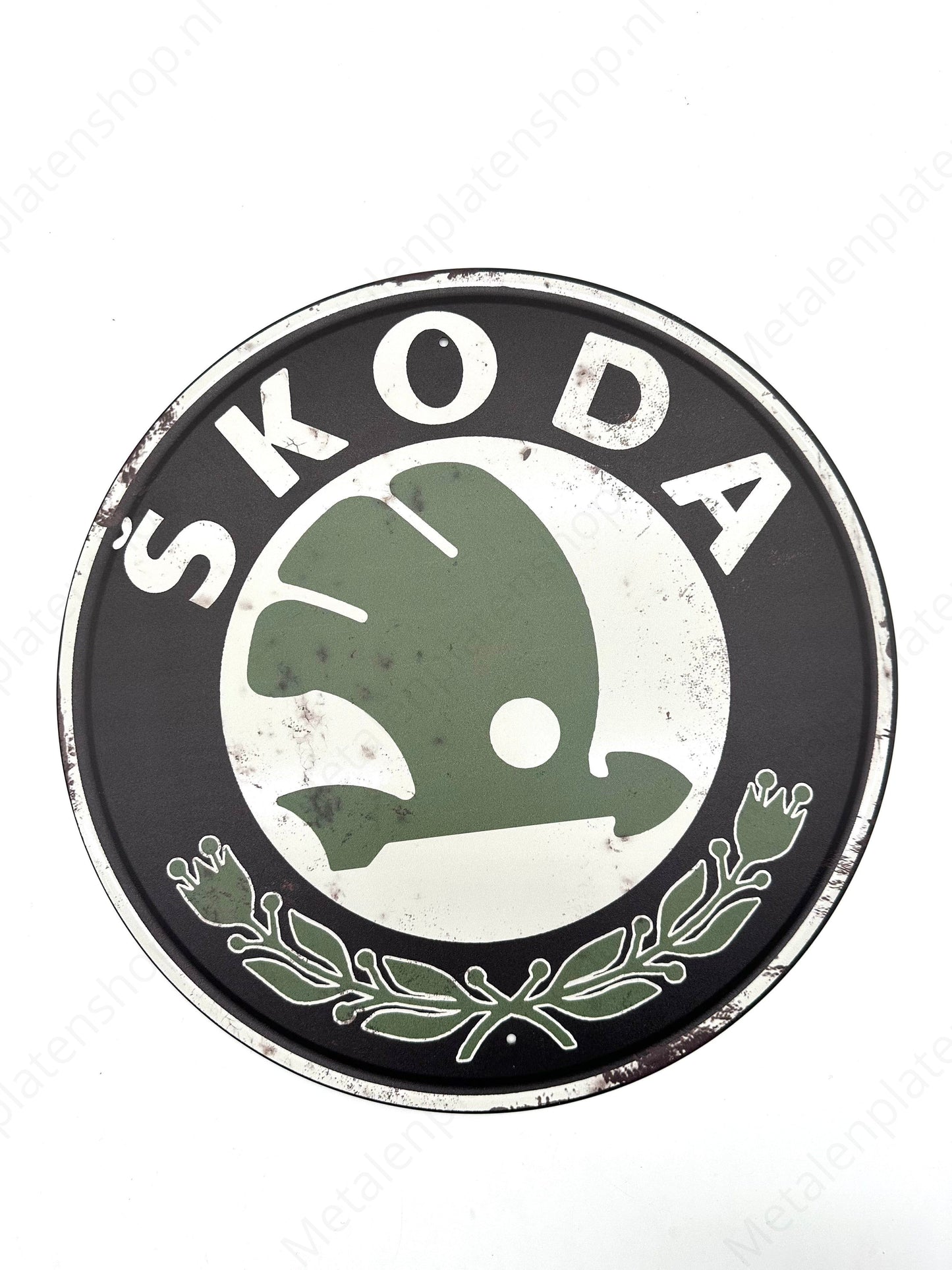 Skoda - Round - Metal Wall Sign
