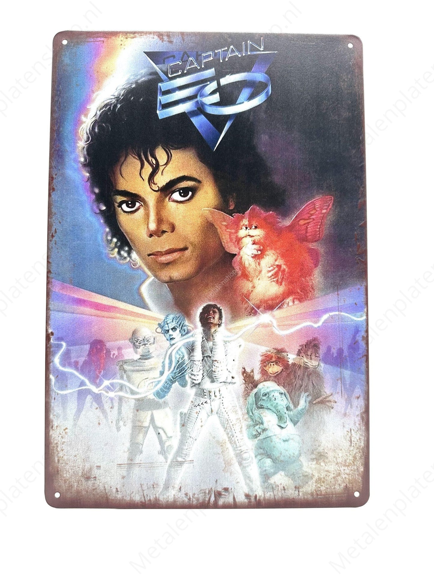 Michael Jackson Captain - Metallwandschild