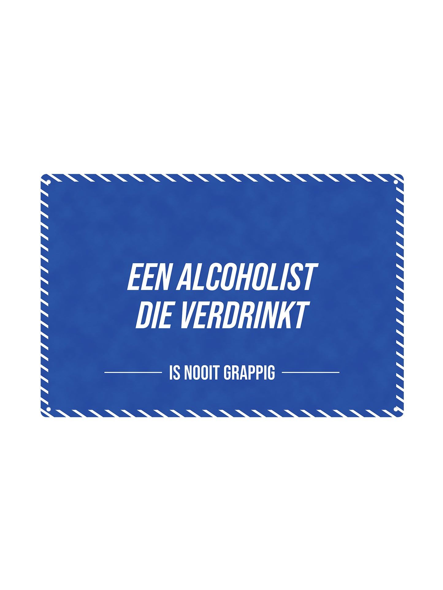Ein Alkoholiker ertrinkt - ist nie lustig