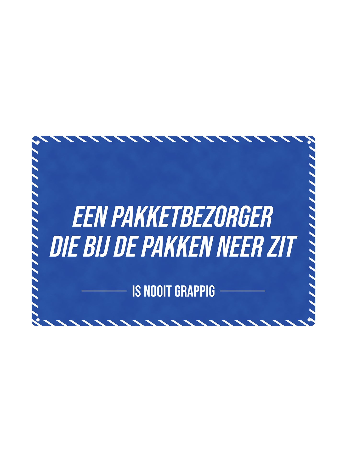 Ein Lieferbote, der deprimiert ist, ist nie lustig
