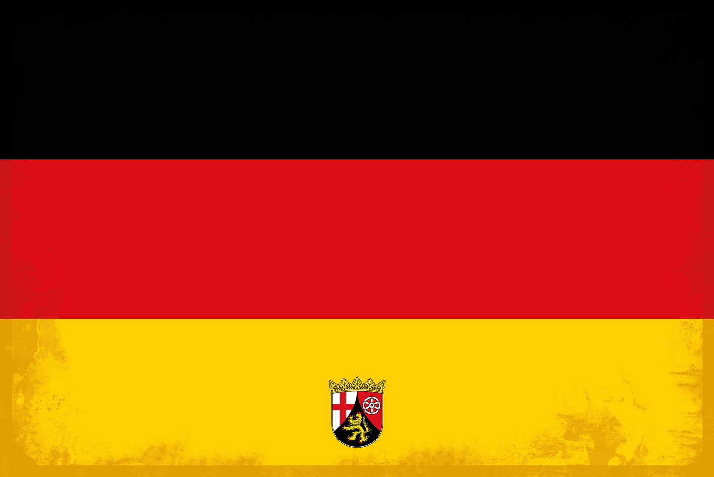 Rheinland-Pfalz - Mit eigenem Text - Metalen Wandbord