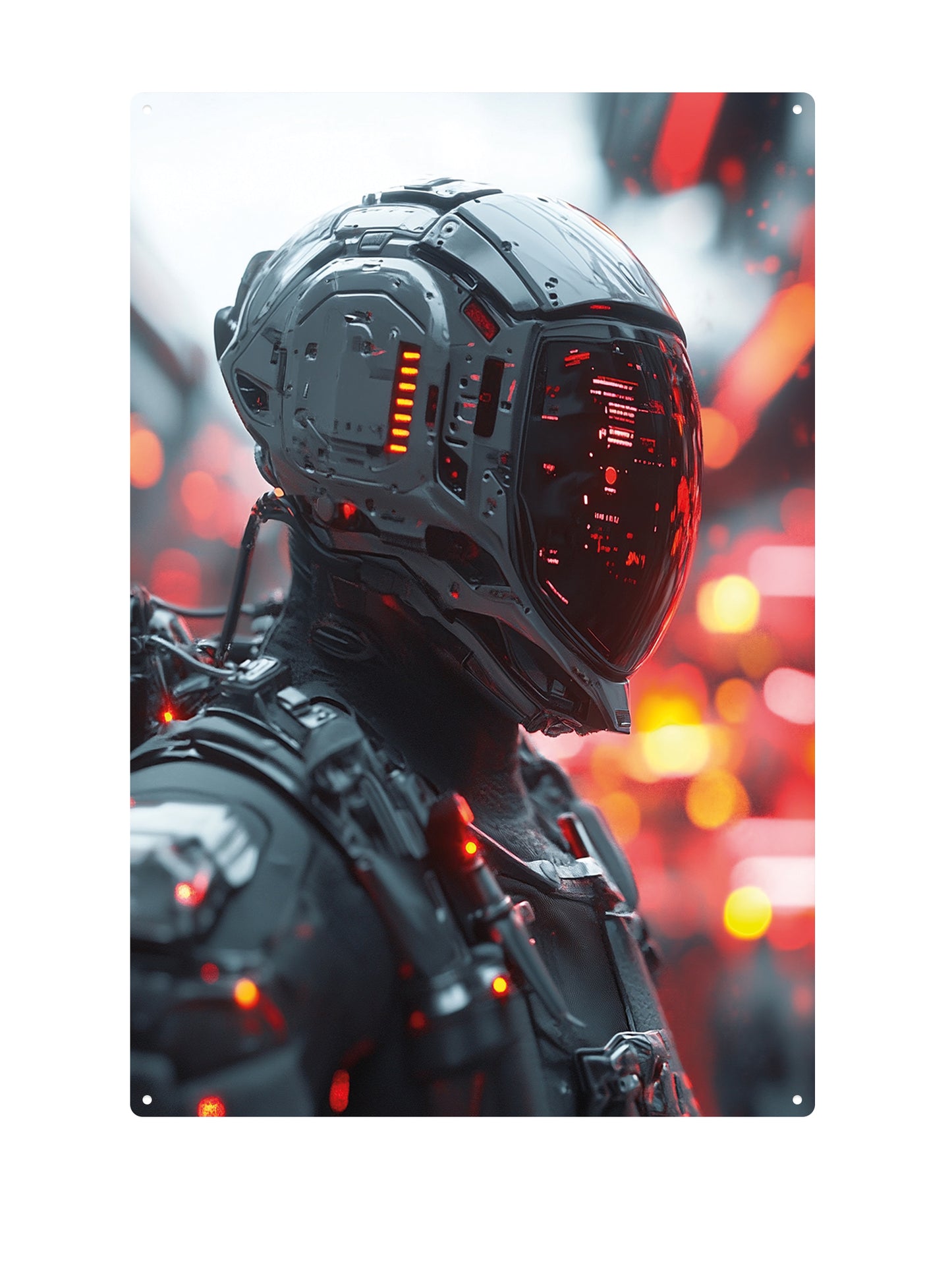 Sci-Fi-Astronaut im Weltraum