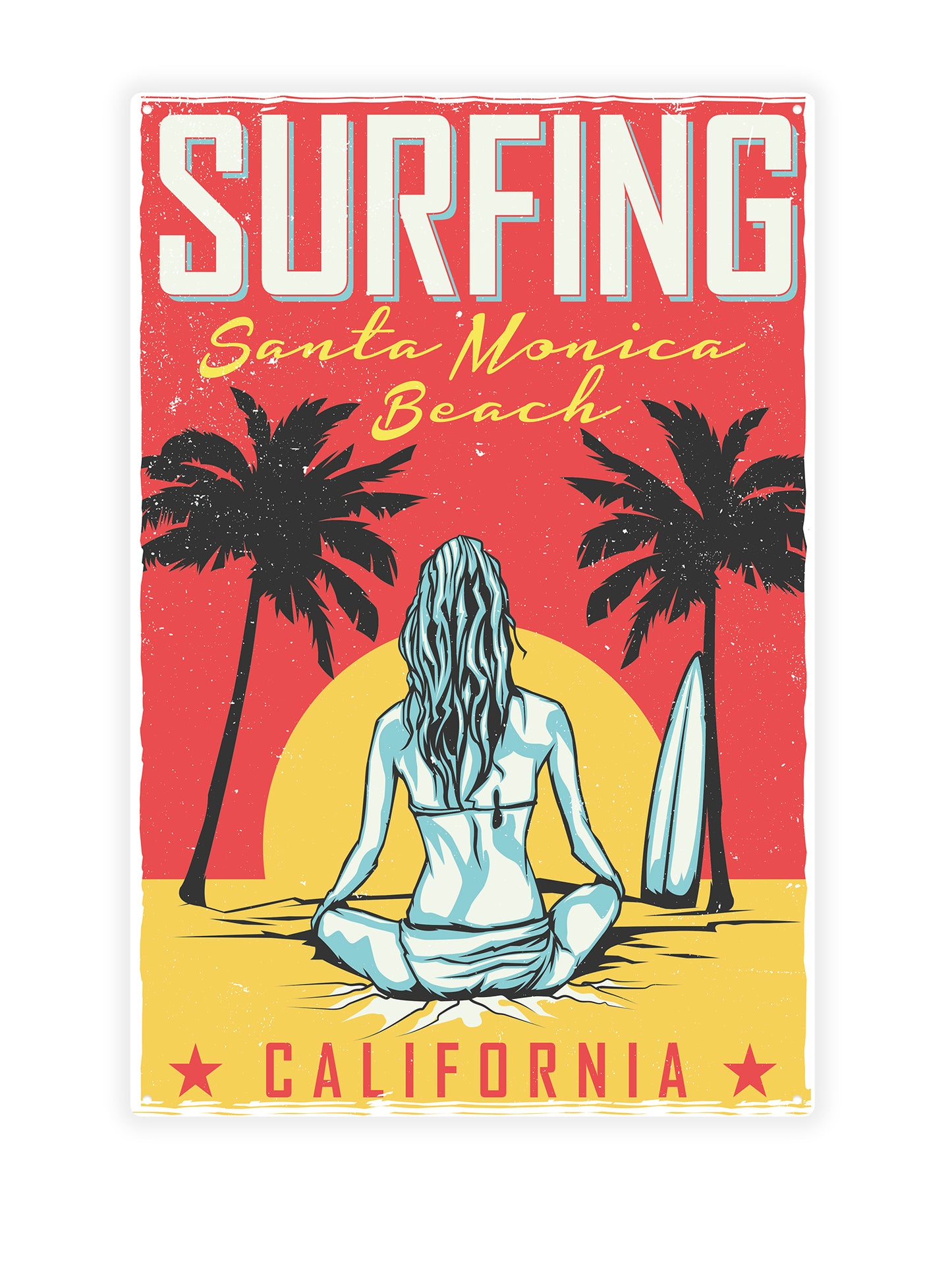 Surfen am Santa Monica Beach