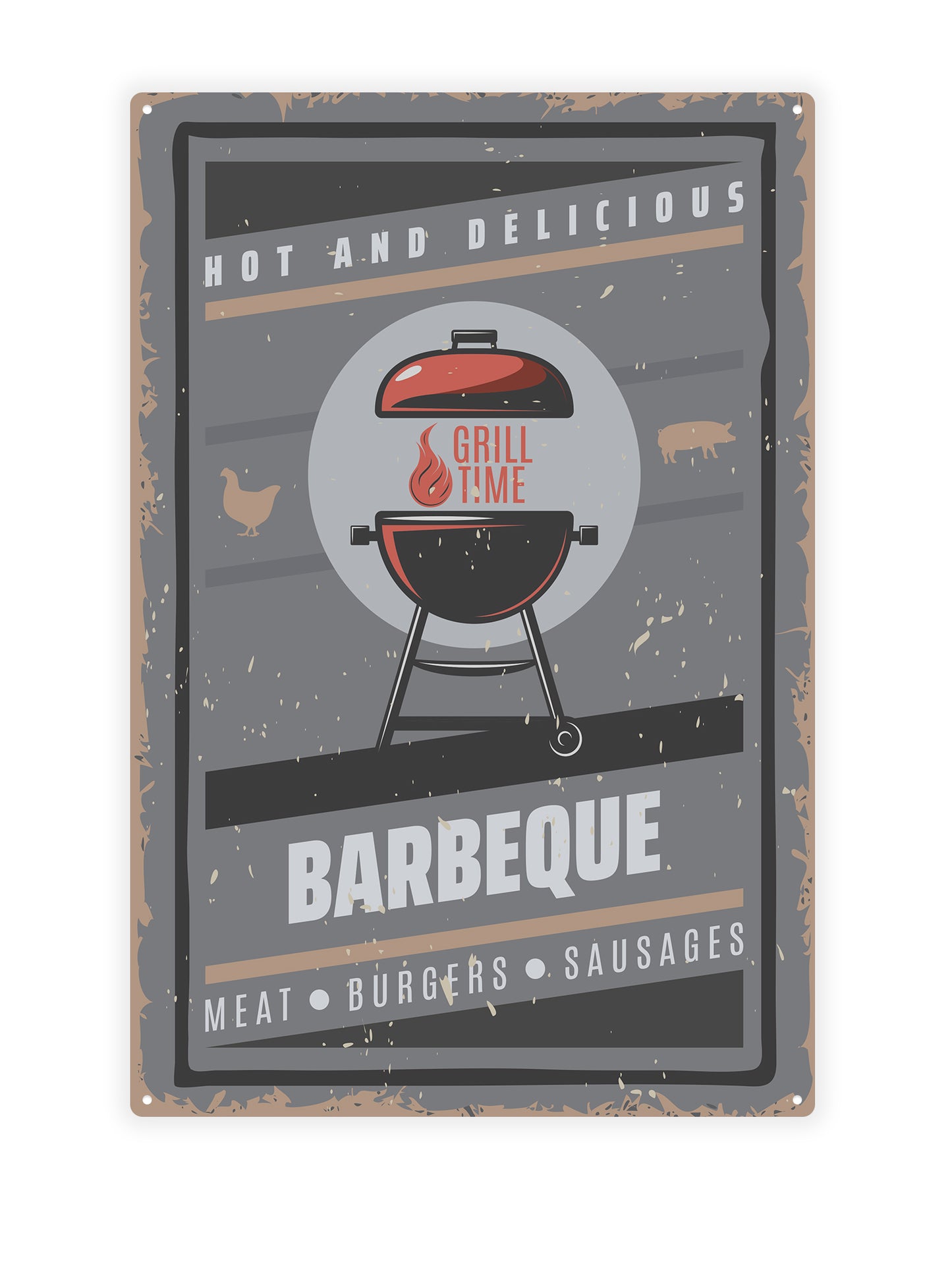 Heißes und leckeres Barbecue