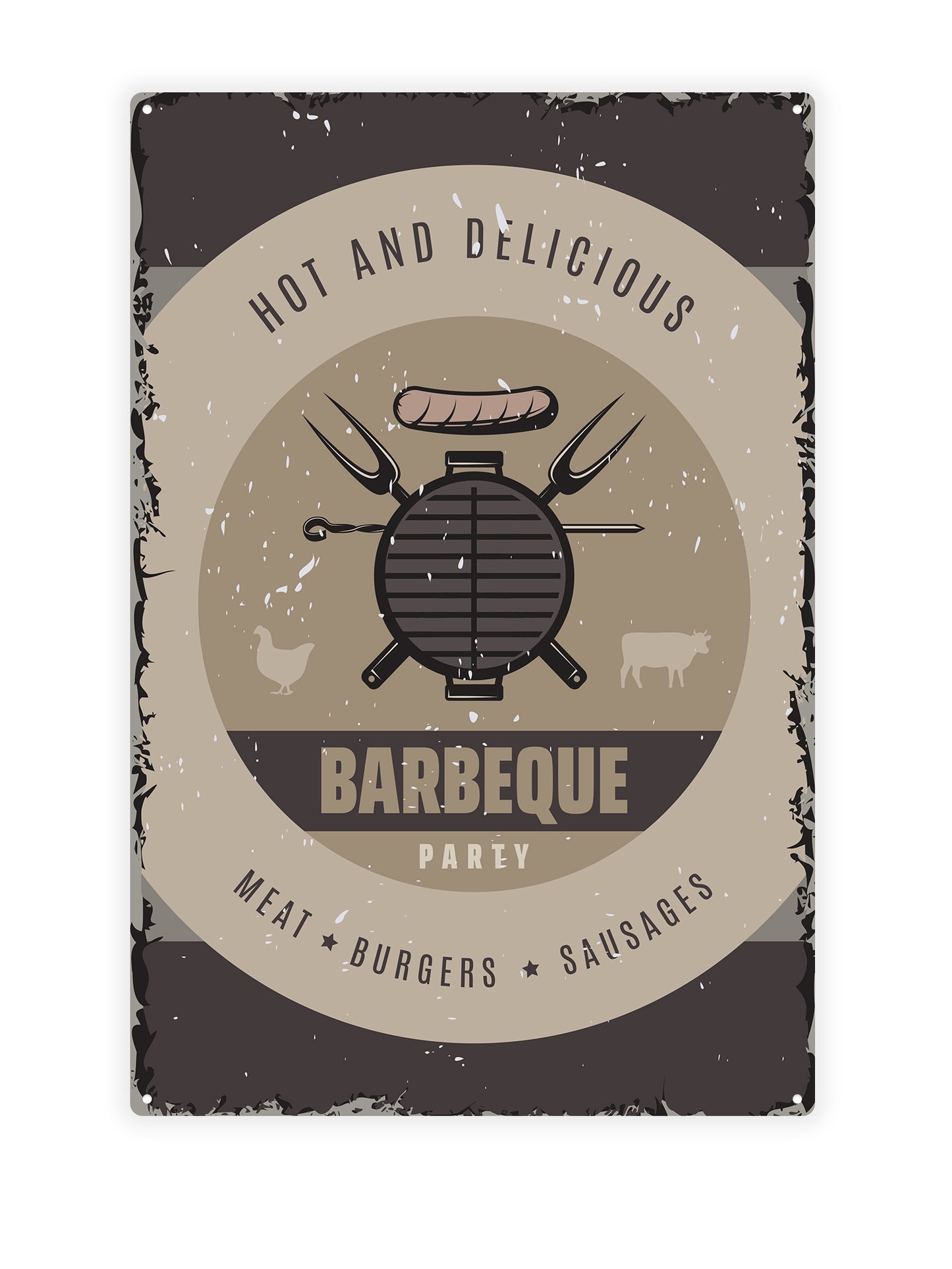 BBQ Fleisch Burger Würstchen